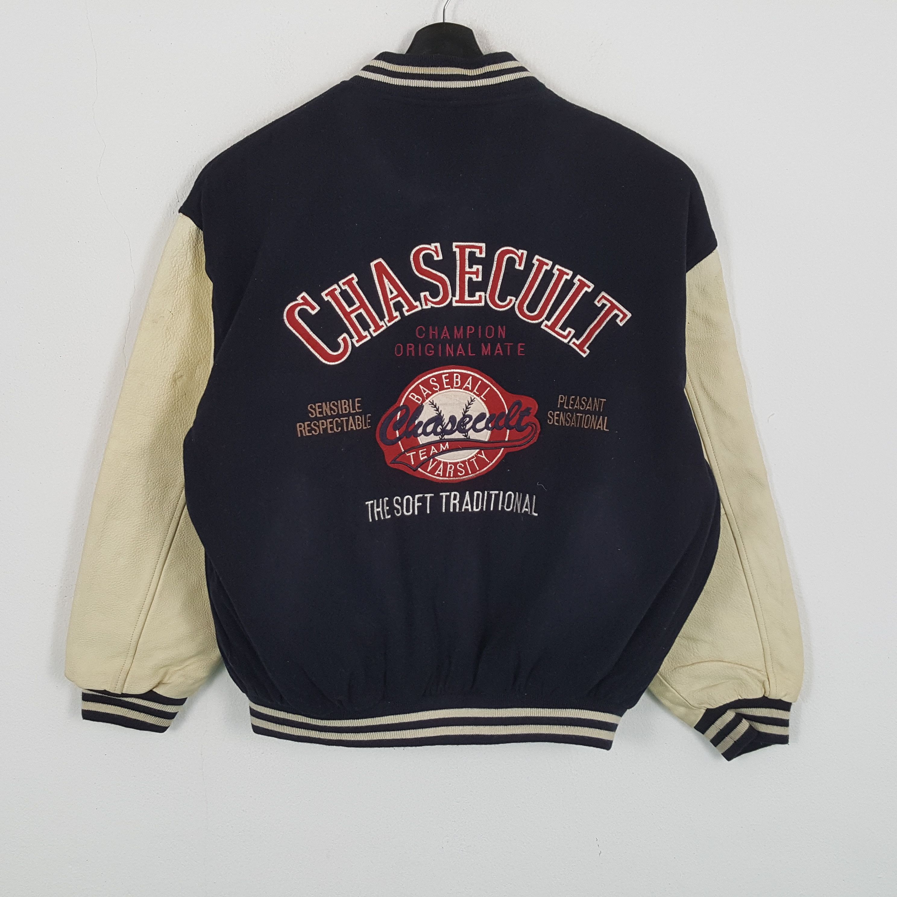 MLB × Vintage CHASECULT BASEBALL TEAM Varsity Jacket Winter Style Size US XL / EU 56 / 4 - 1 Thumbnail