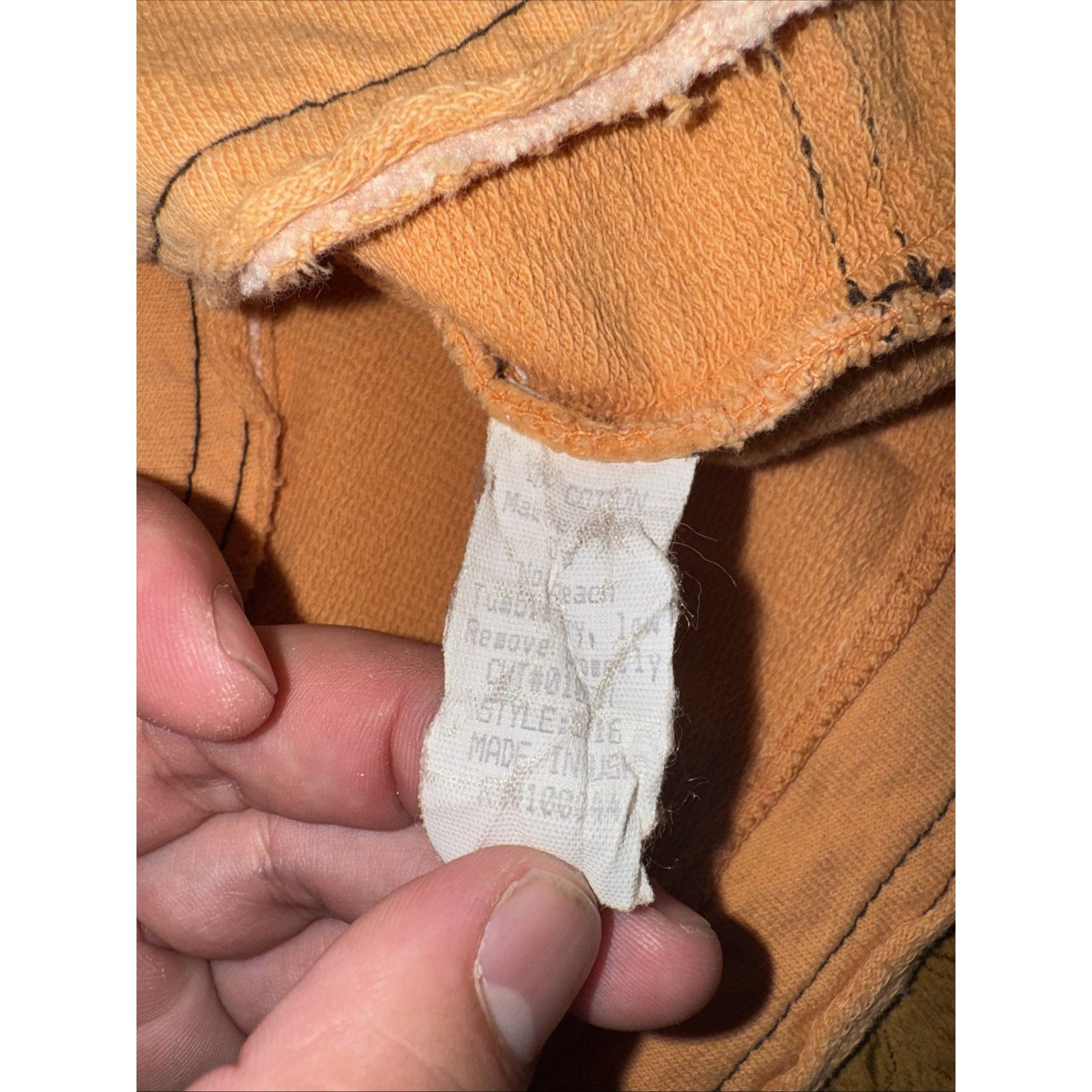 Vintage Produce Company Workwear Shirt Orange M 20x22 Cotton USA Size M / US 6-8 / IT 42-44 - 5 Thumbnail
