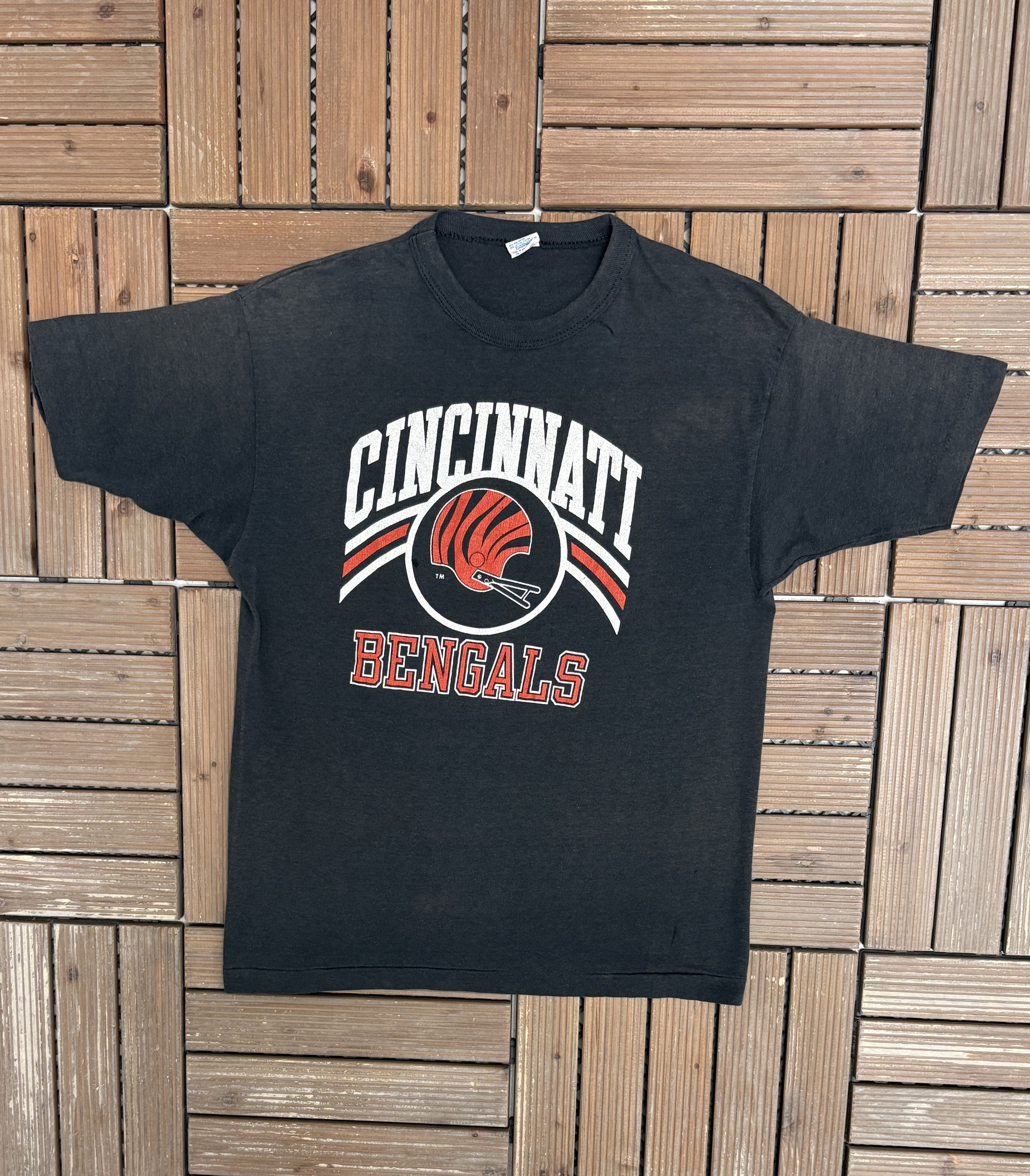 Champion × Vintage Cincinnati Bengals Vintage Champion Black T-Shirt Tee Size US L / EU 52-54 / 3 - 1 Thumbnail