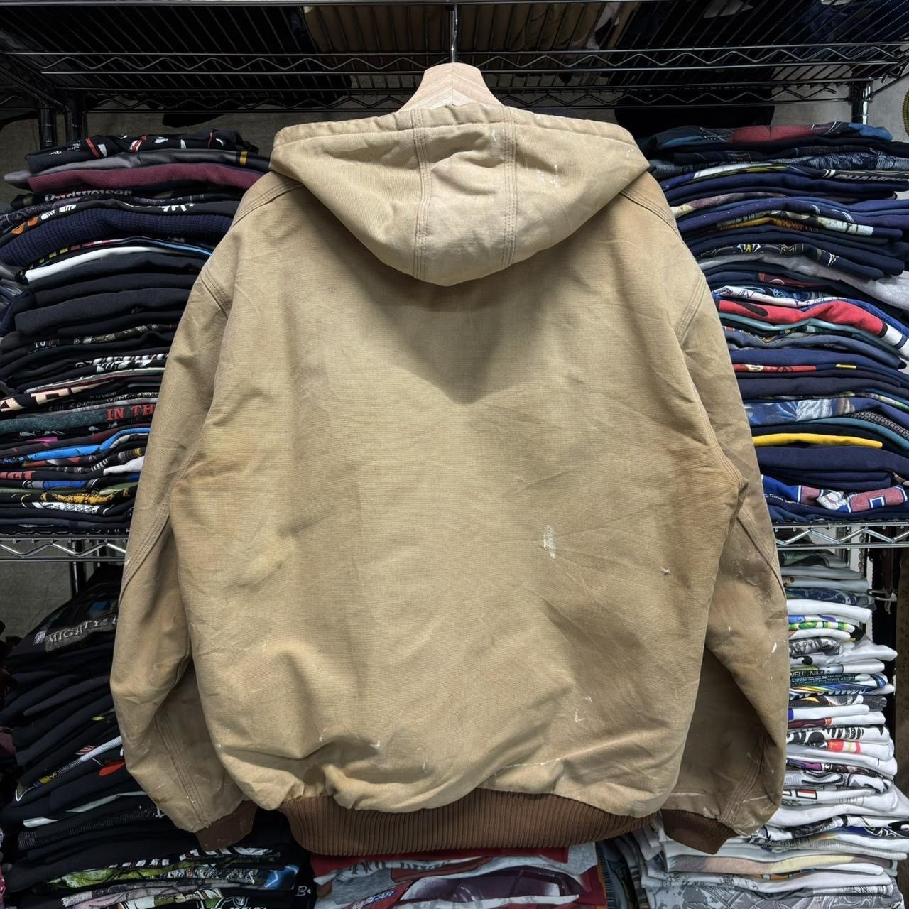 Carhartt THRASHED 2000s tan carhartt active jacket Size US L / EU 52-54 / 3 - 4 Thumbnail