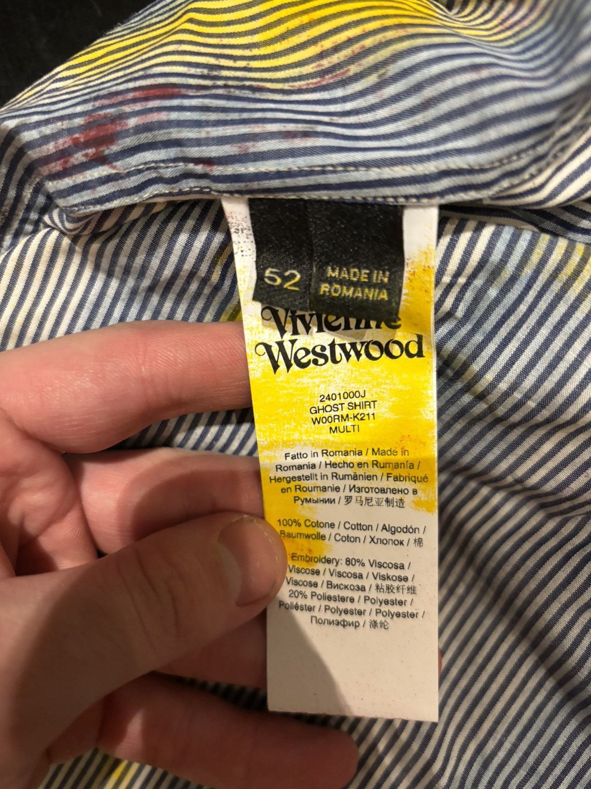 Vivienne Westwood Ghost shirt in multi Size US L / EU 52-54 / 3 - 4 Thumbnail