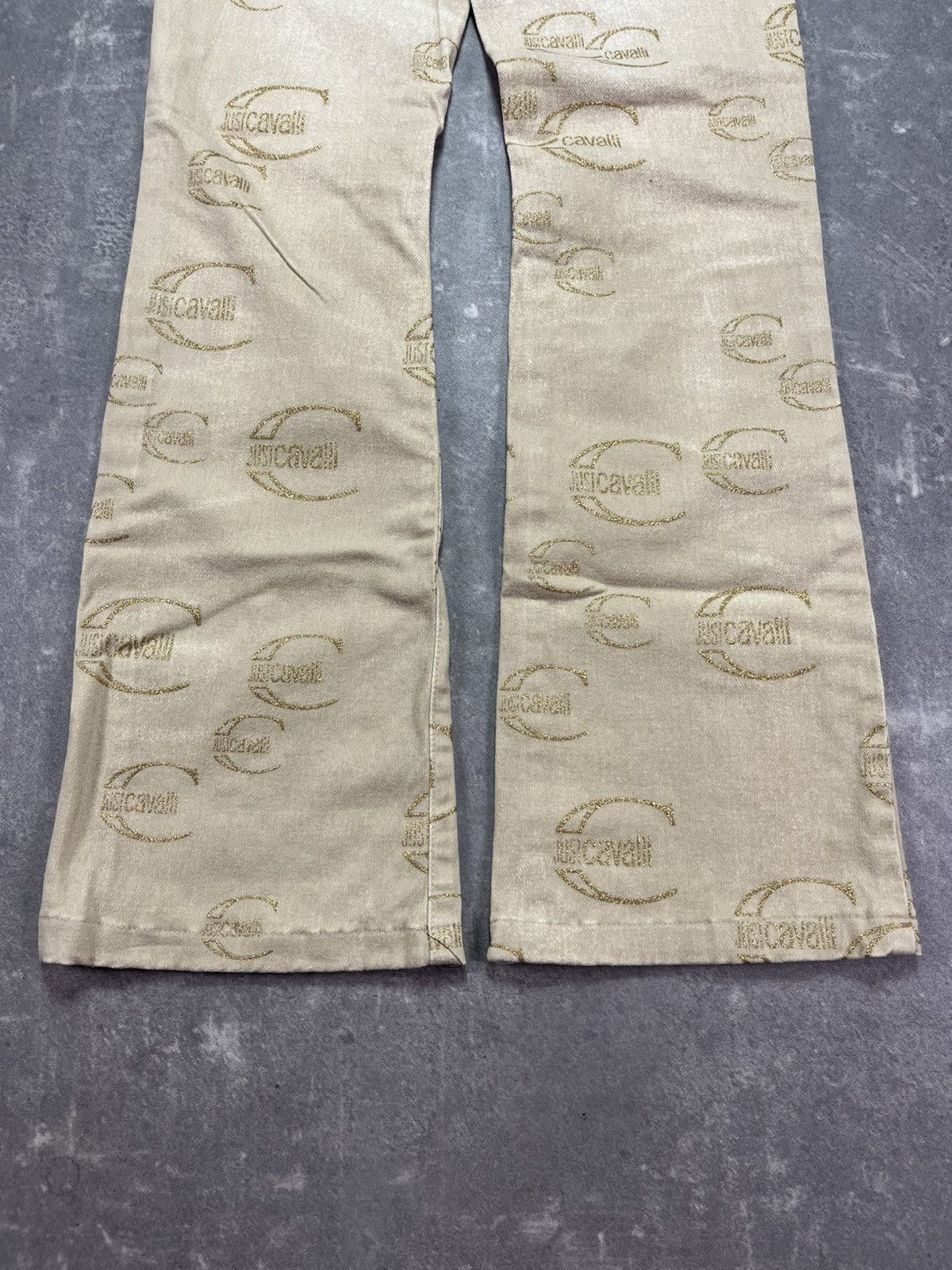 Just Cavalli 00s Just Cavalli Monogram Print Flared Jeans 28 Size US 28 / EU 44 - 12 Thumbnail