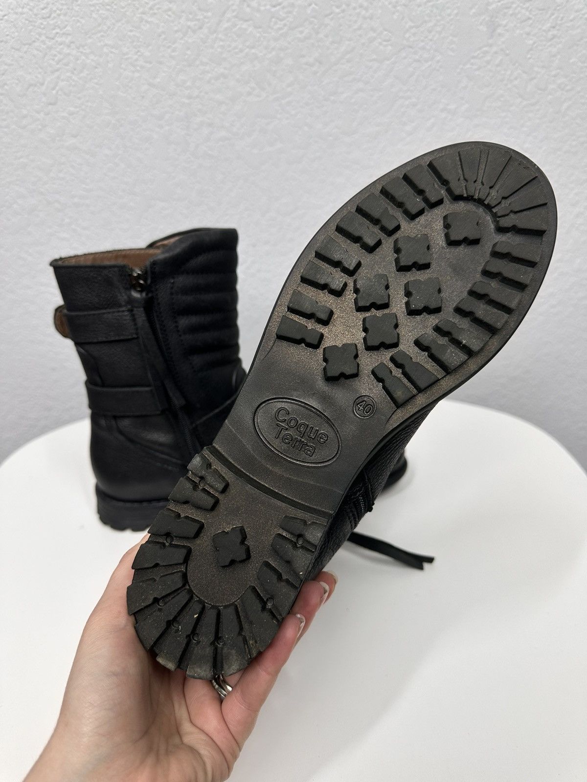 Vintage Leather Hight Boots Racing Daytona Style Guidi Y2K