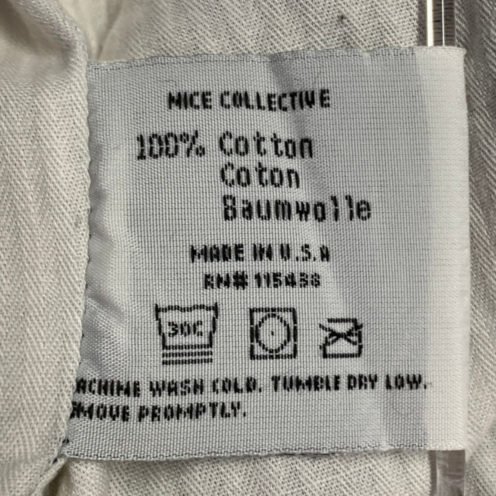 Nice Collective NICE COLLECTIVE Size M Beige Brown Textured Cotton Jacket Size US M / EU 48-50 / 2 - 8 Thumbnail