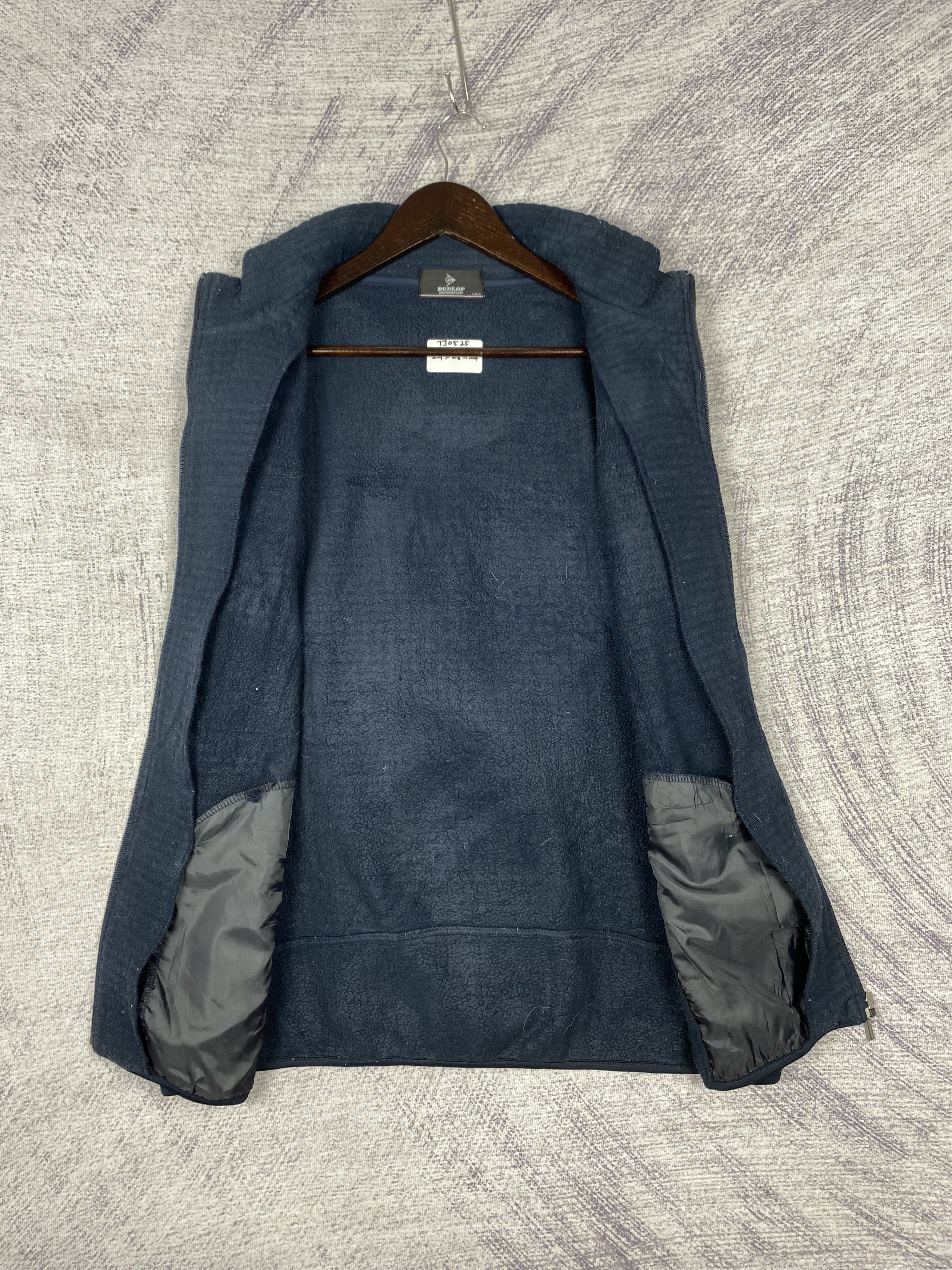 Dunlop Vintage Dunlop Motorsport Fleece Jacket - Navy Blue Size US L / EU 52-54 / 3 - 6 Thumbnail