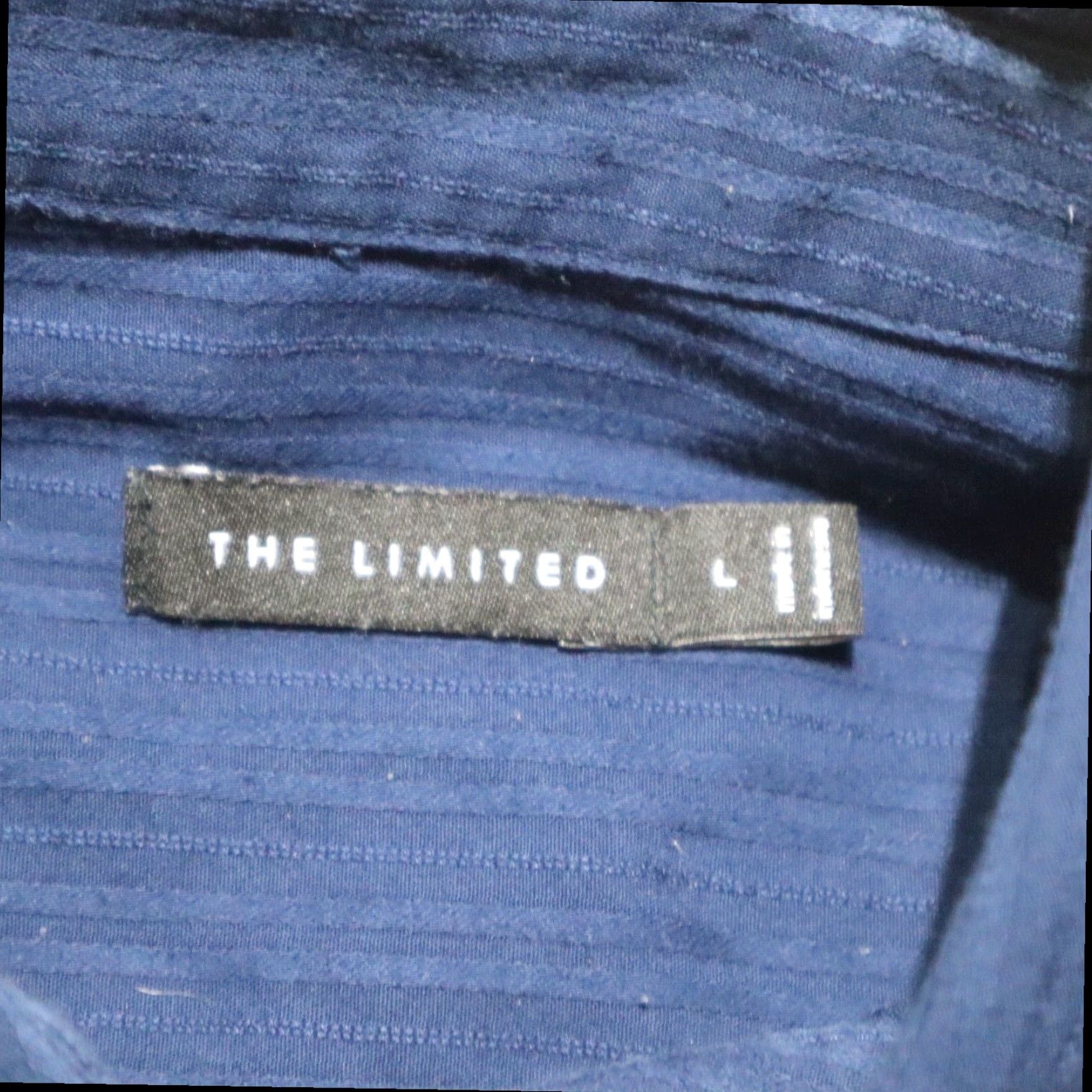 Vintage The Limited Women's Blue Long Sleeve Button-Down Shirt Size L Large Cotton Size L / US 10 / IT 46 - 3 Thumbnail