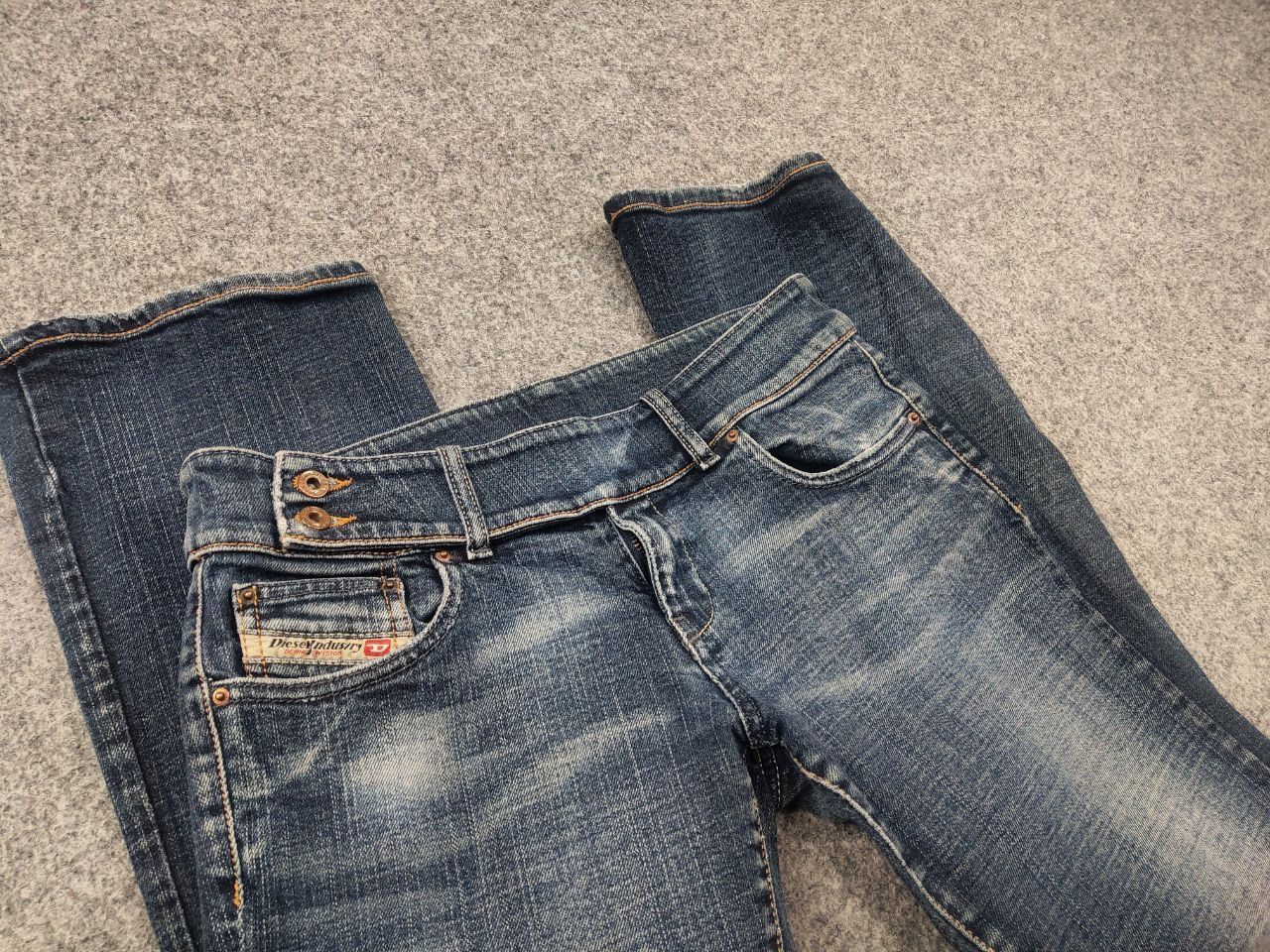 Diesel Vintage Diesel Belted low Rise jeans Flared bootcut Y2K Size 29" - 12 Thumbnail