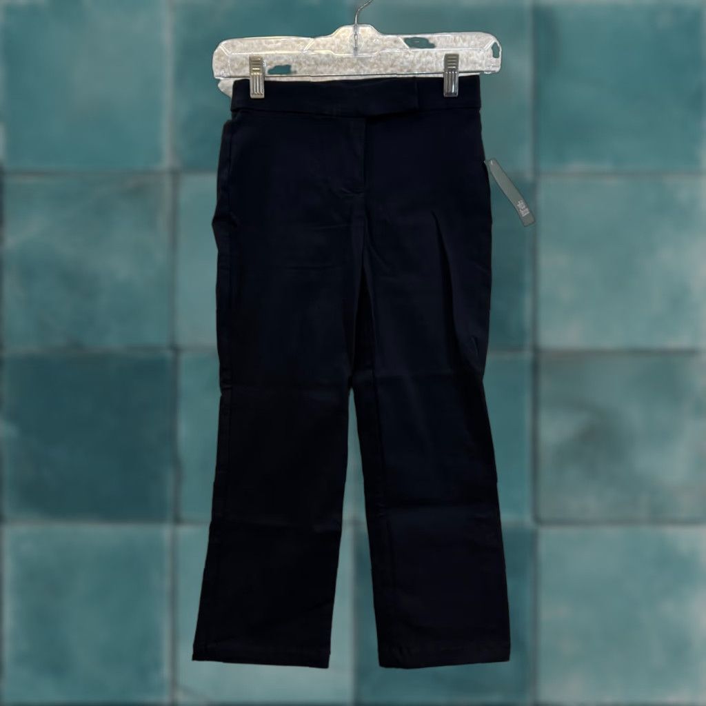 Vintage NWT Black Capri Pants 00 0 23 24 Mid Rise Stretch Office Siren Womens Capri Pants Size 25" / US 0 / IT 36 - 1 Thumbnail