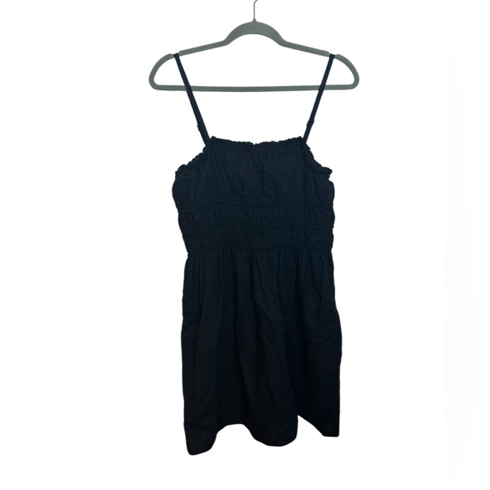 Other Wild Fable Black Linen Blend Smocked Sundress Size M / US 6-8 / IT 42-44 - 1 Thumbnail