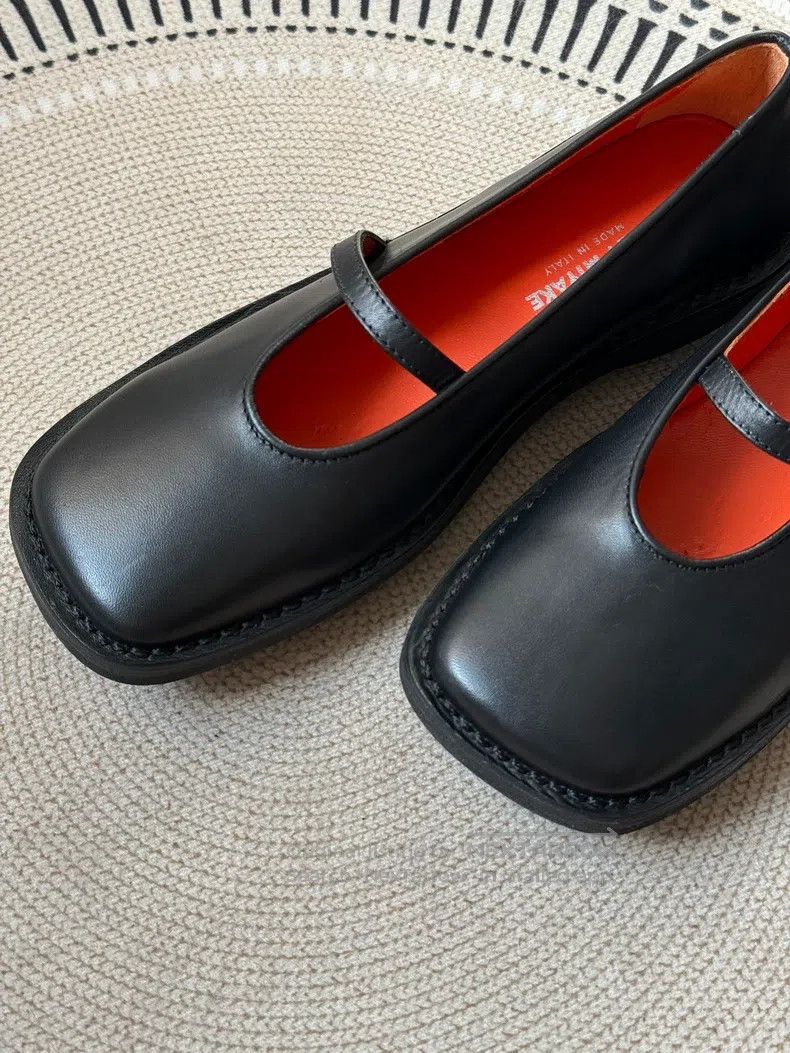 Issey Miyake Issey Miyake Square Toe Special-shaped Mary Jane Shoes Size US 4.5 / IT 34.5 - 3 Thumbnail