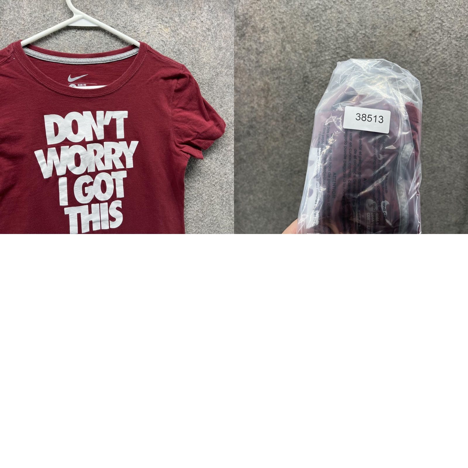 Nike Nike Shirt Womens Small Red Slim Fit Dont Worry I Got This Graphic Swoosh Tee Size S / US 4 / IT 40 - 8 Thumbnail