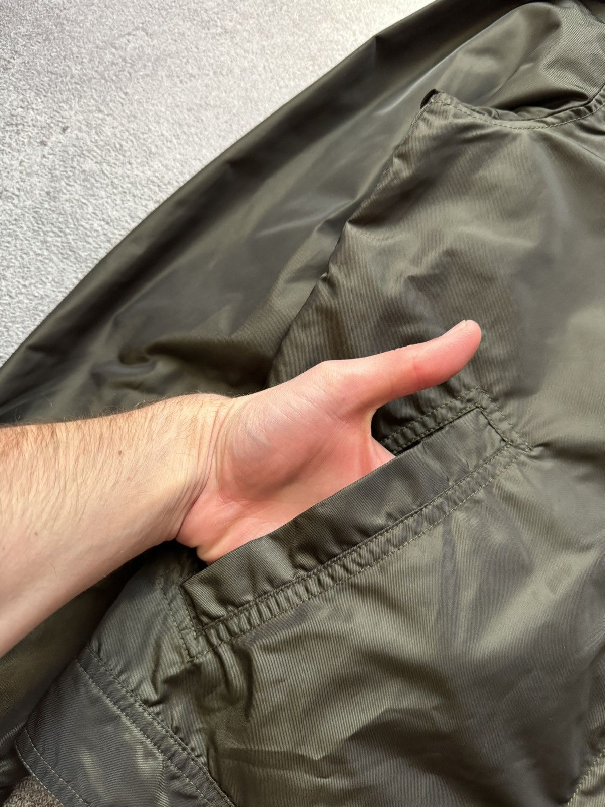 Diesel Diesel M zip bomber jacket green nylon long sleeve Size US M / EU 48-50 / 2 - 7 Thumbnail