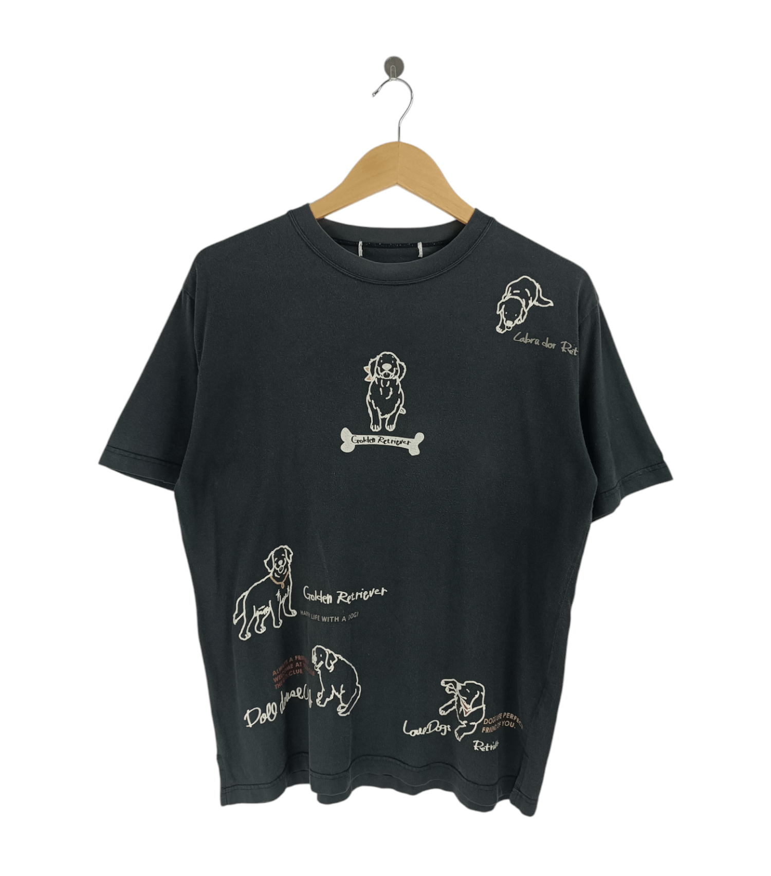 Vintage VINTAGE GOLDEN RETRIEVER FADED DISTRESSED PETS DOG CAT TEE Size US M / EU 48-50 / 2 - 1 Thumbnail