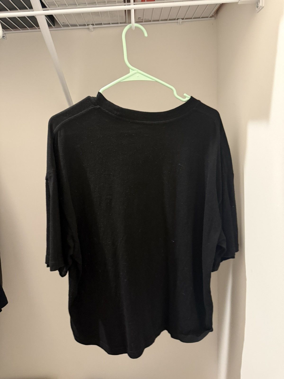 Other Plain Black Cropped Baggy Tee Size US M / EU 48-50 / 2 - 2 Thumbnail