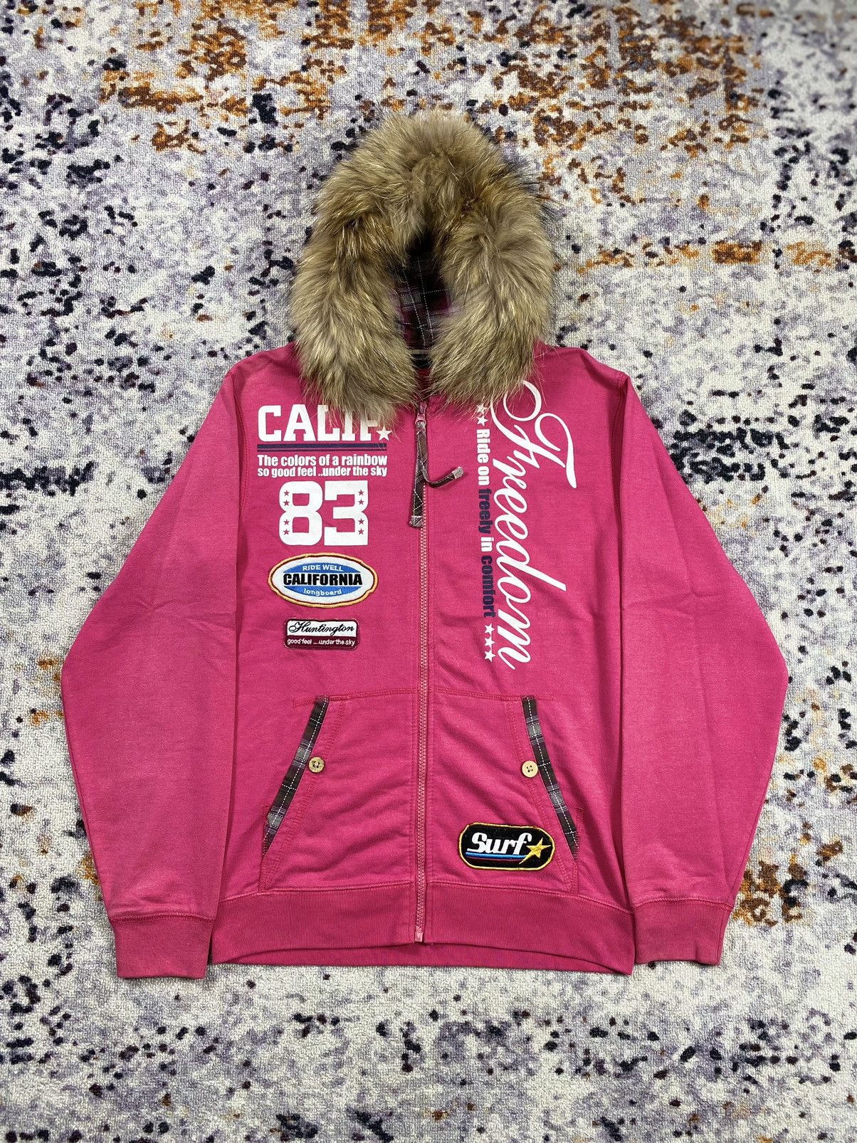 Japanese Brand Commontage Fur California poem ifsix lgb style hoodie Size US S / EU 44-46 / 1 - 1 Thumbnail