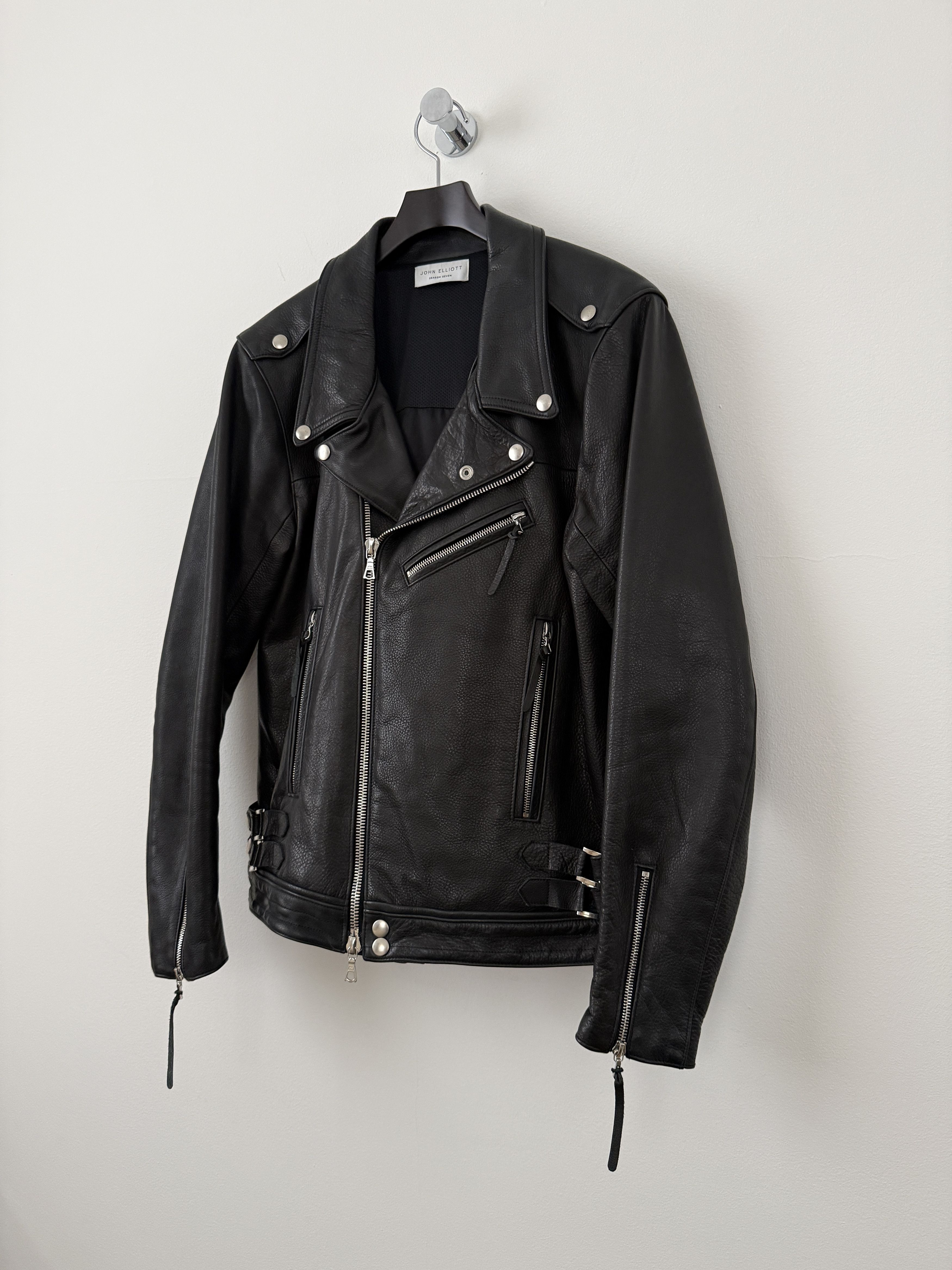 John Elliott Leather Moto Jacket Size US L / EU 52-54 / 3 - 4 Thumbnail