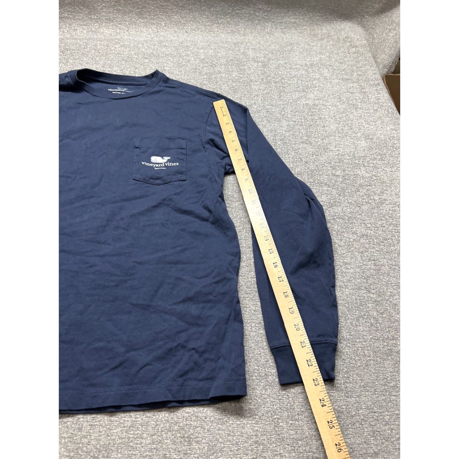 Vineyard Vines Vineyard Vines Men's XS Blue Graphic Long Sleeve Pocket Tee Shirt Size US XS / EU 42 / 0 - 4 Thumbnail