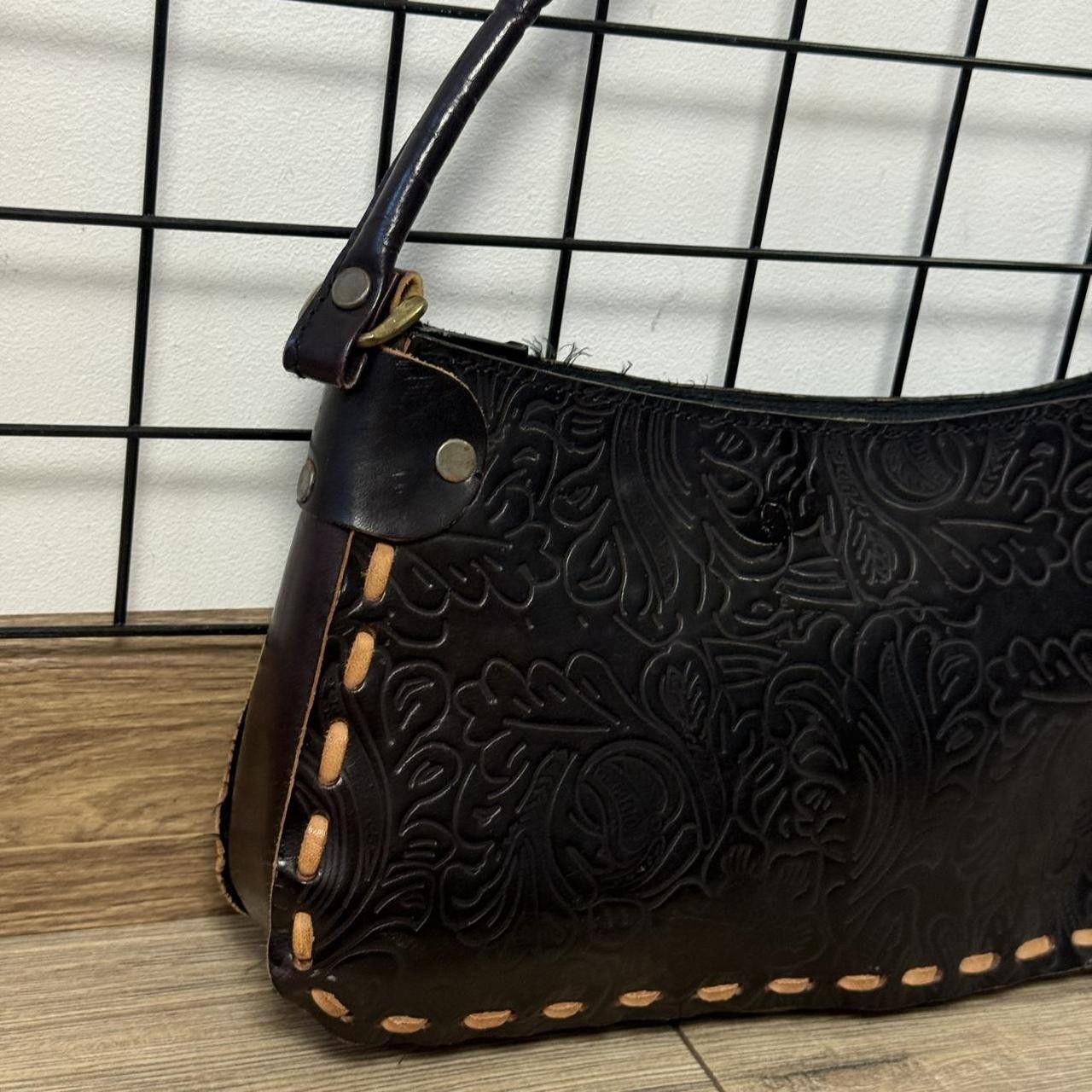 Vintage Vintage 2000s Black Leather Bag Affilaction Size ONE SIZE - 3 Thumbnail