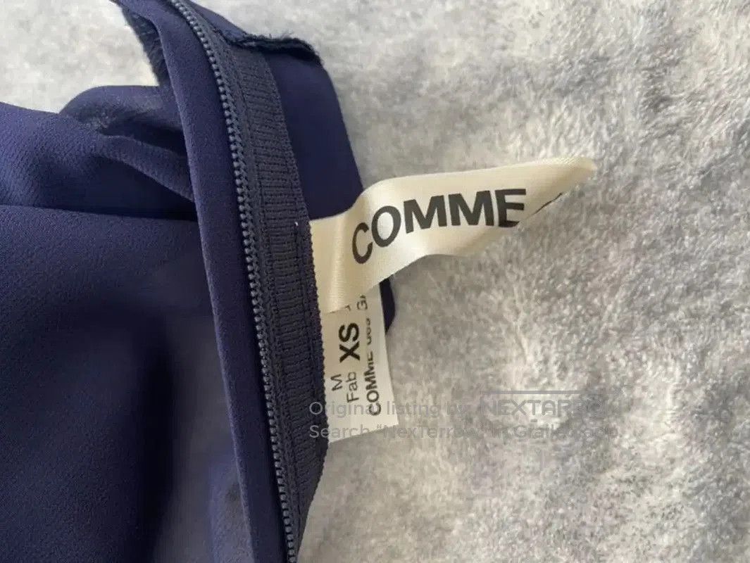 Comme des Garcons COMME des GARÇONS Blue Pleated Long Sleeve Top . Size XS / US 0-2 / IT 36-38 - 4 Thumbnail