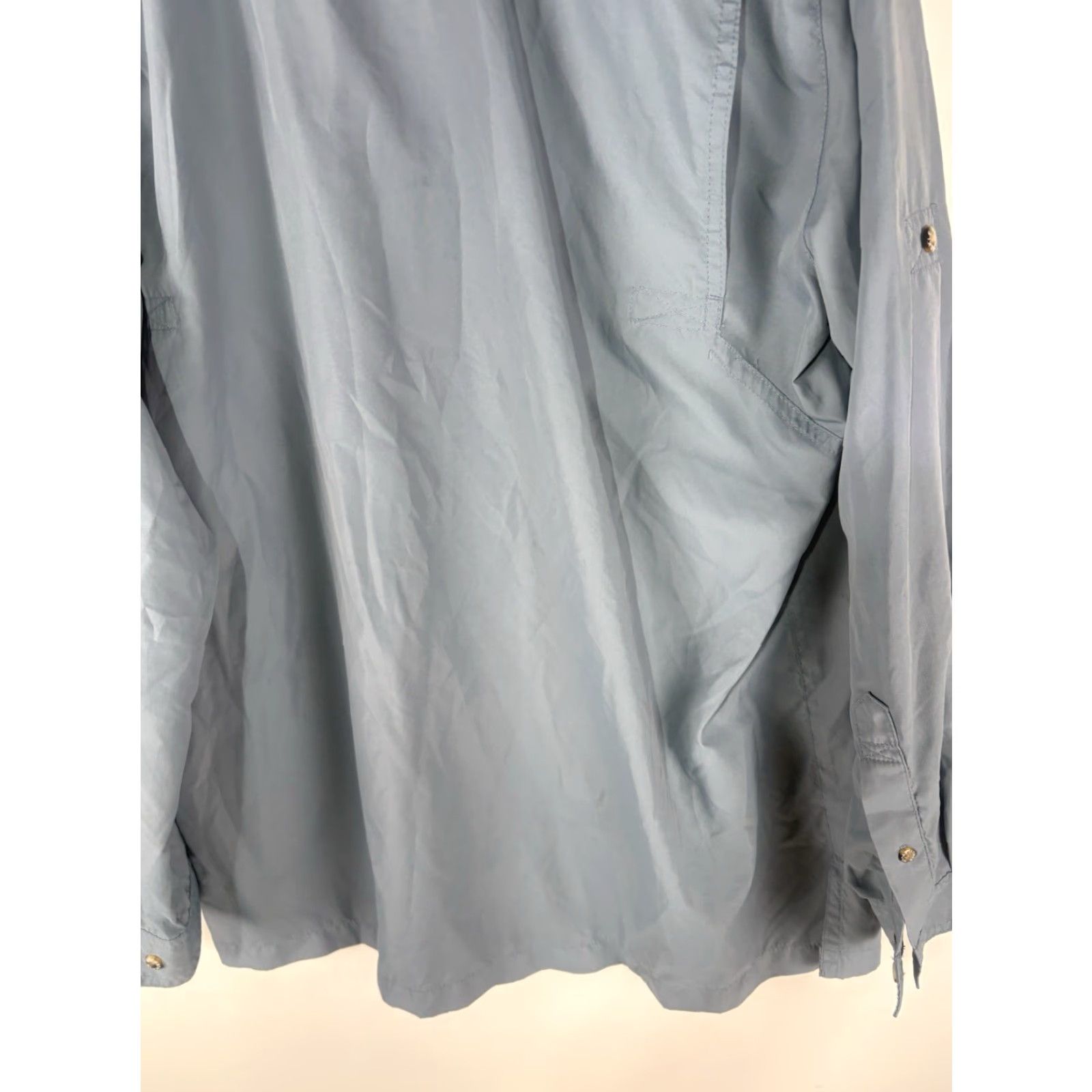 Vintage Hook & Tackle Fisherman’s Shirt Men’s Blue L Button-Up Pockets Breathable All Seasons Easy Care Lightweight Rayon Polyester Button-Up Shirt Size US L / EU 52-54 / 3 - 7 Thumbnail