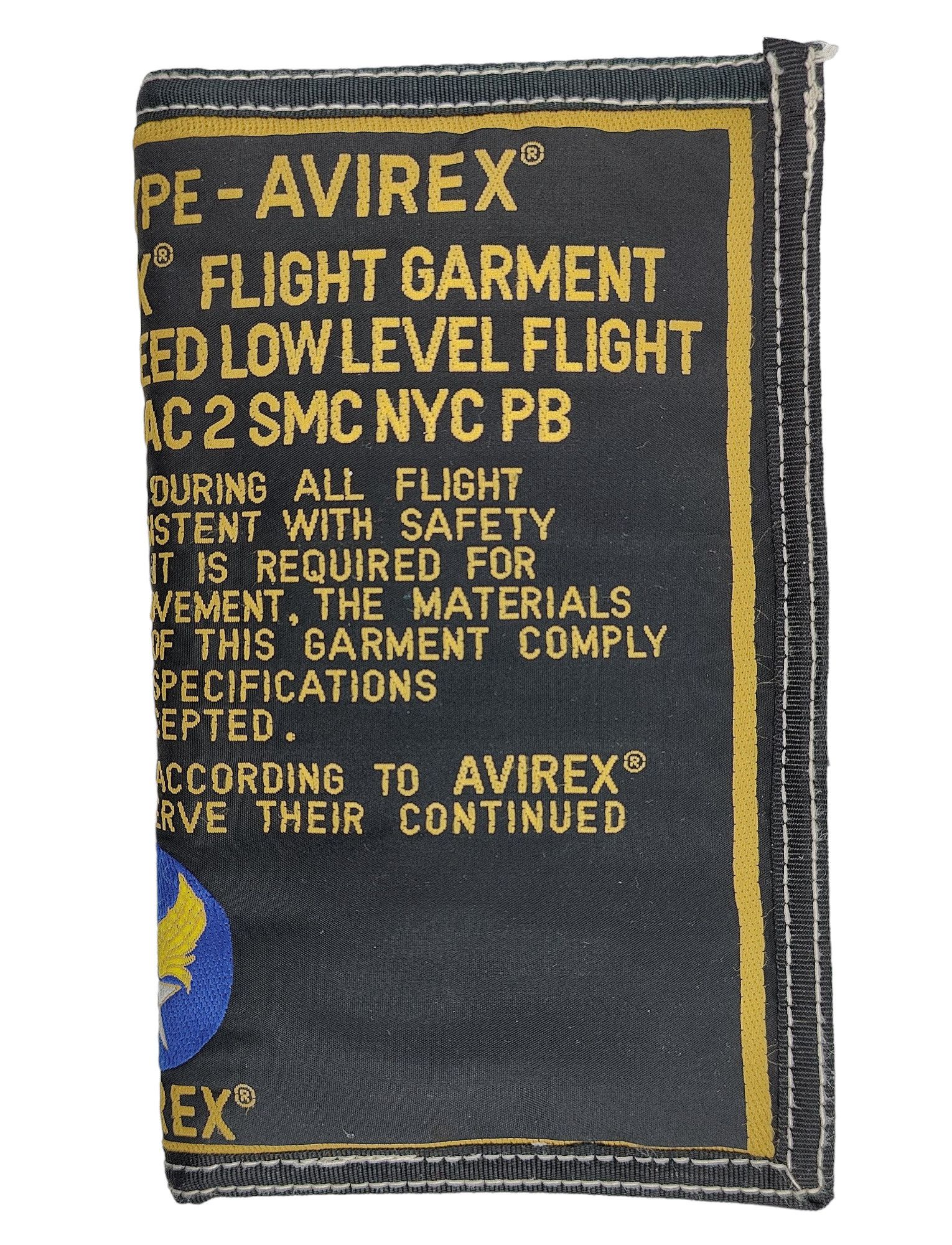 Avirex Avirex VTG Vintage Authentic Flight Garment Big Wallet Size ONE SIZE - 1 Thumbnail