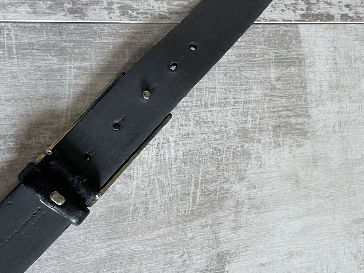 BMW Vintage 90’s Bmw Motorrad Leather Belt Black Racing RARE Size 40 - 5 Thumbnail