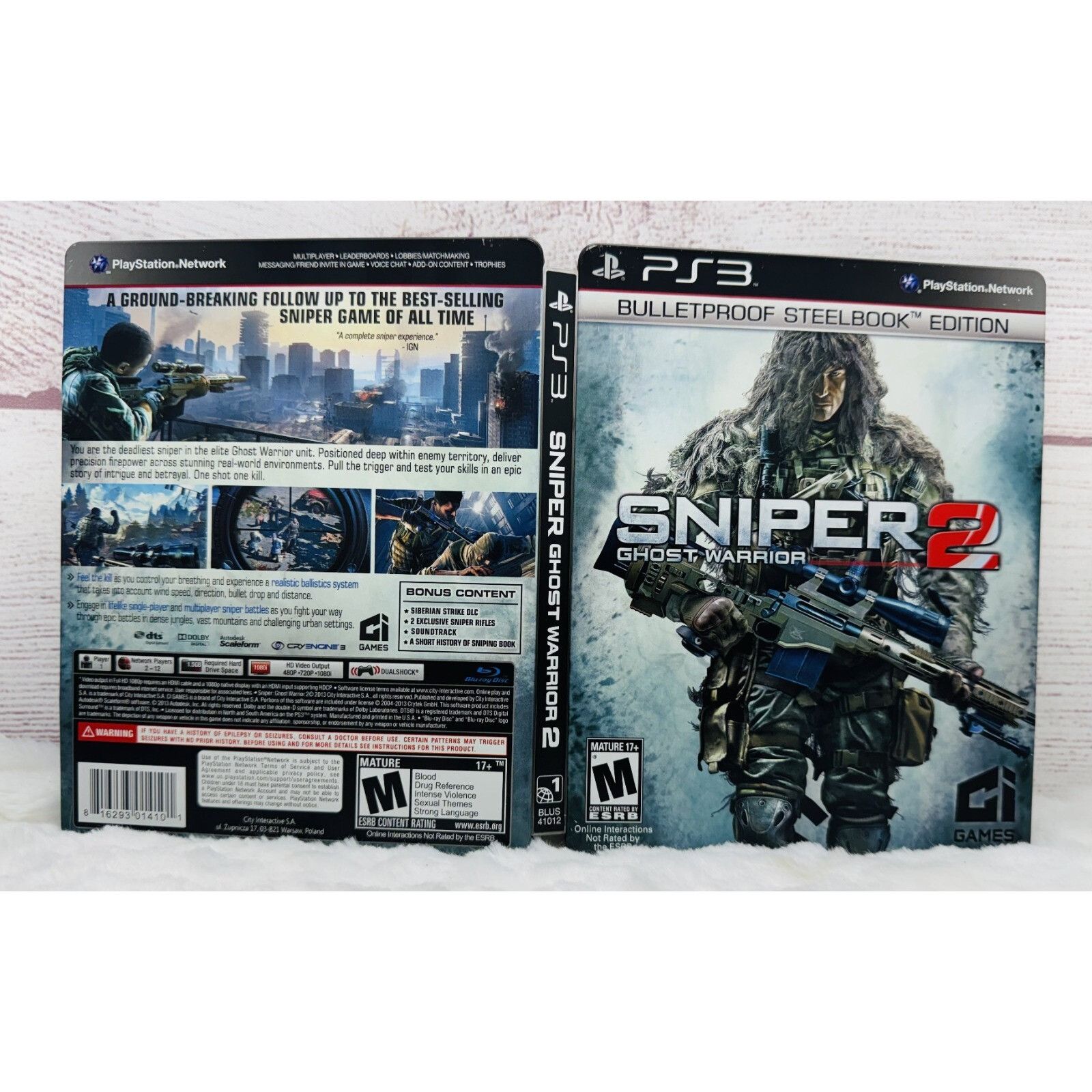 Sony Sniper 2: Ghost Warrior (PS3, PlayStation 3, 2013) Bulletpro Size ONE SIZE - 4 Thumbnail