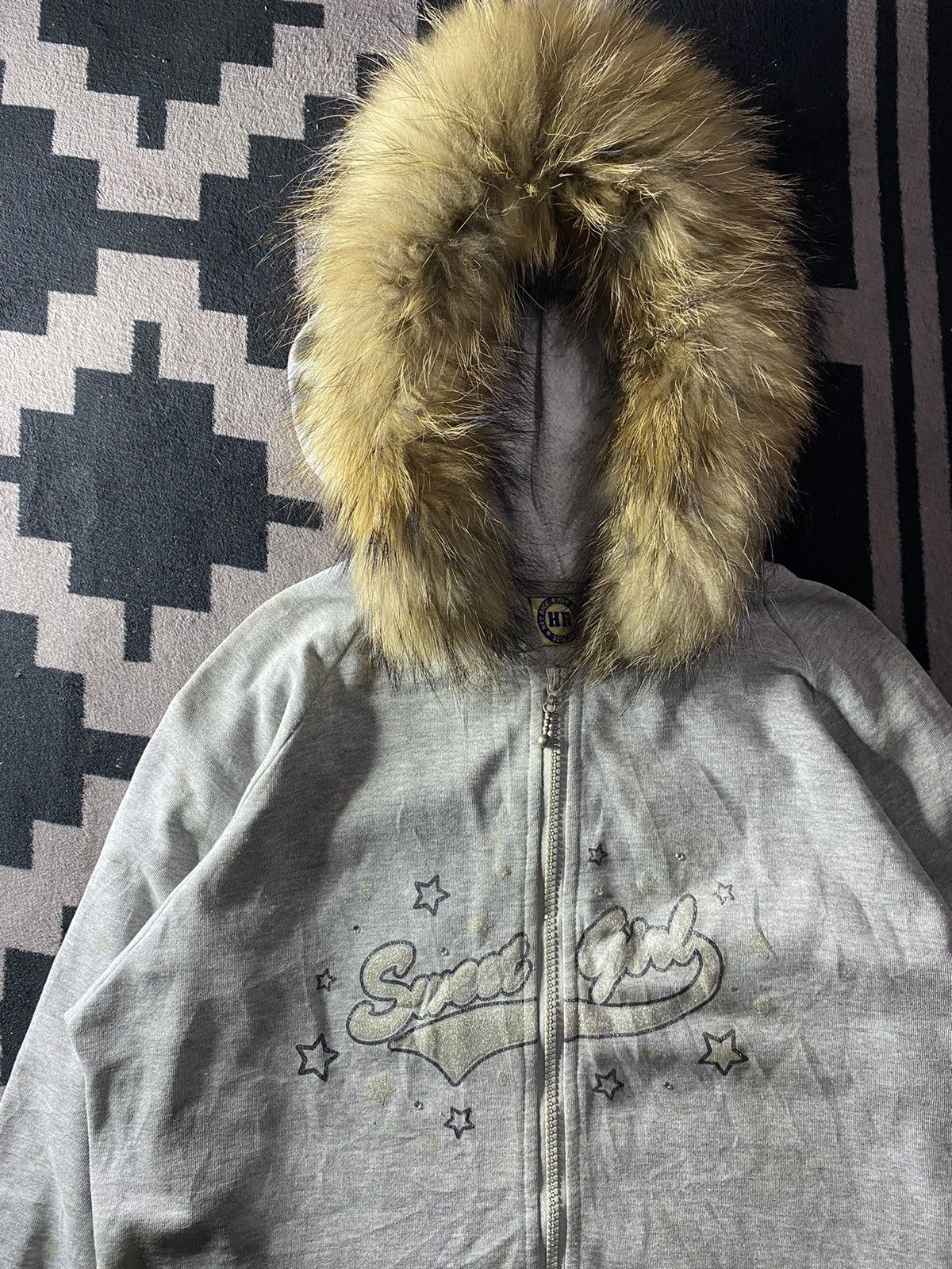 If Six Was Nine × Japanese Brand × Le Grande Bleu (L.G.B.) Vintage hot rice sweet girl faux fur hoodie Size US L / EU 52-54 / 3 - 3 Thumbnail