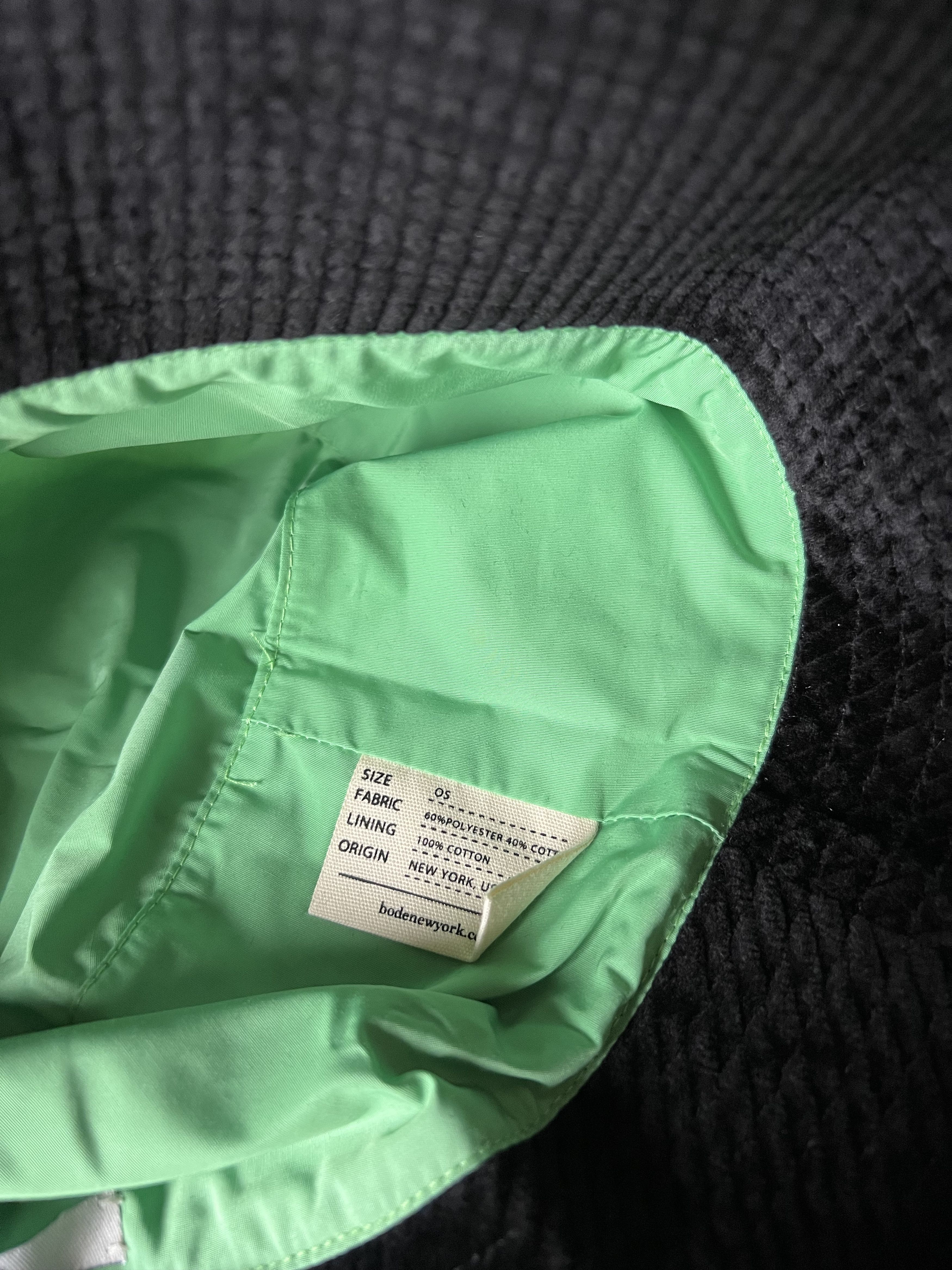 Bode Bode Waled Bucket Hat in Green Black Size ONE SIZE - 5 Thumbnail