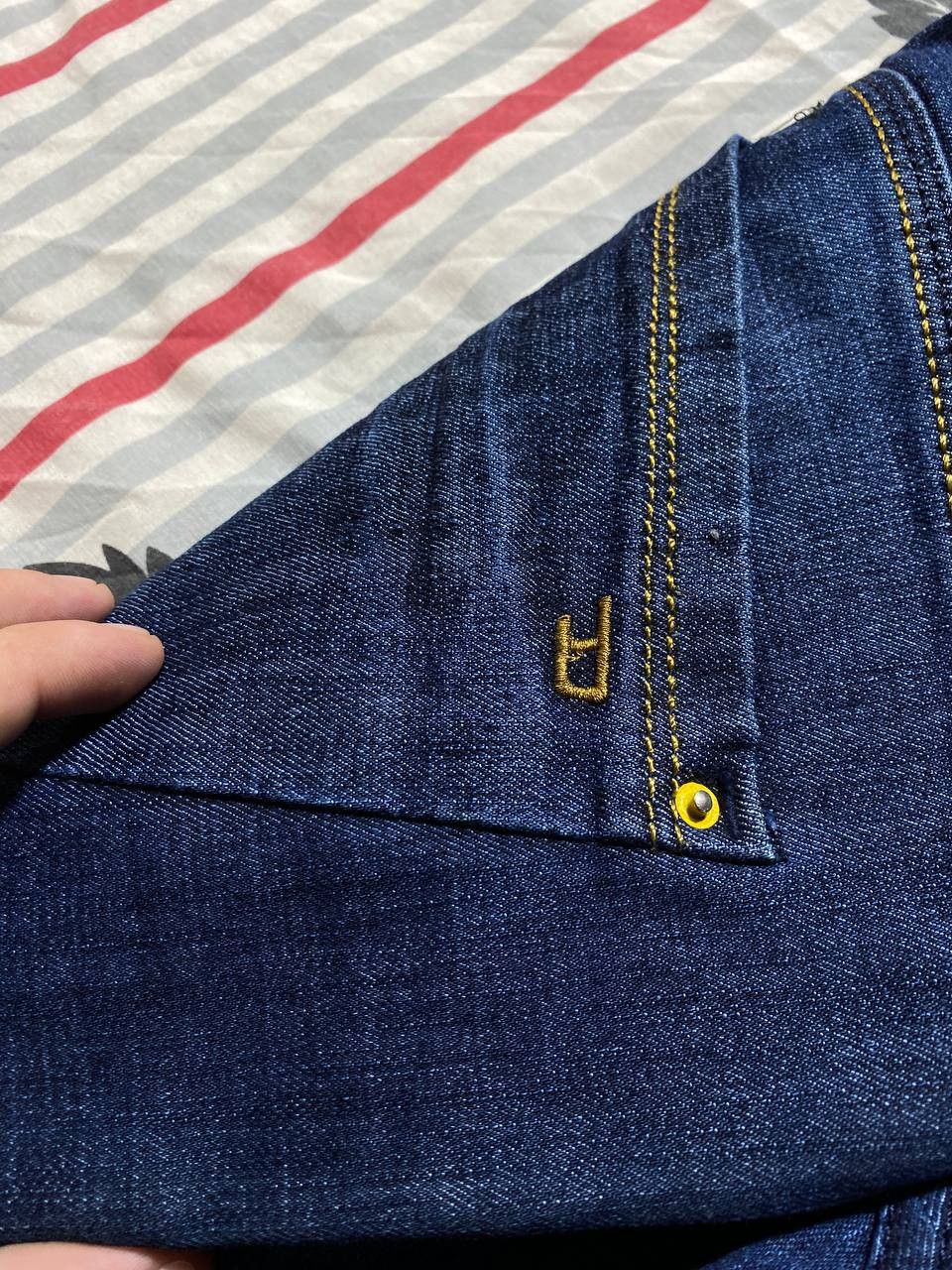 Japanese Brand Crazy Crash Dirty Baggy Faded Jean Japan Avant Garde Style Size US 36 / EU 52 - 20 Thumbnail