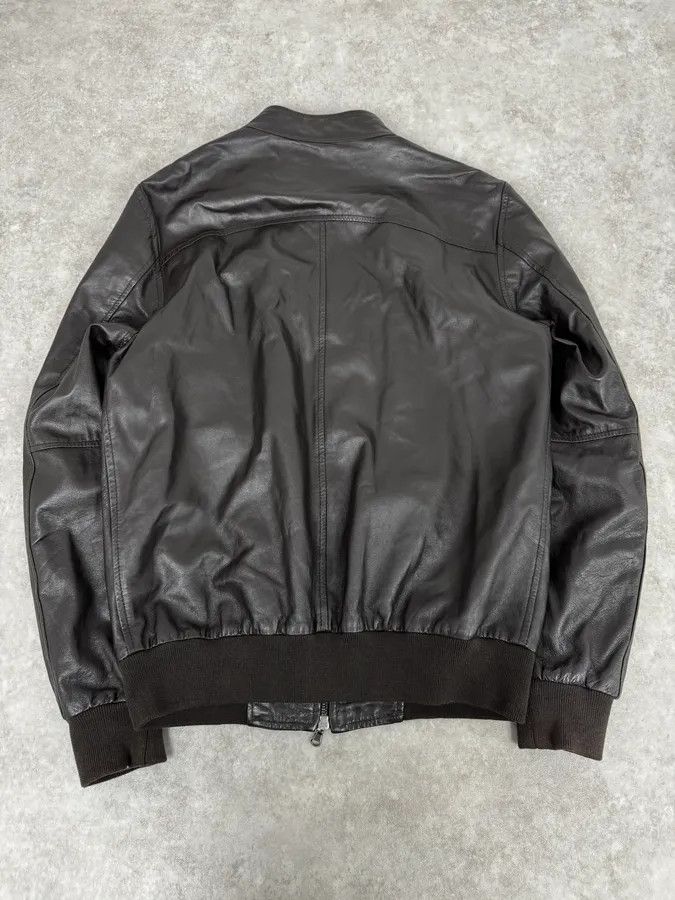 Daniele Alessandrini 2000s Daniele Alessandrini Brown Bomber Leather Jacket Size US M / EU 48-50 / 2 - 4 Thumbnail