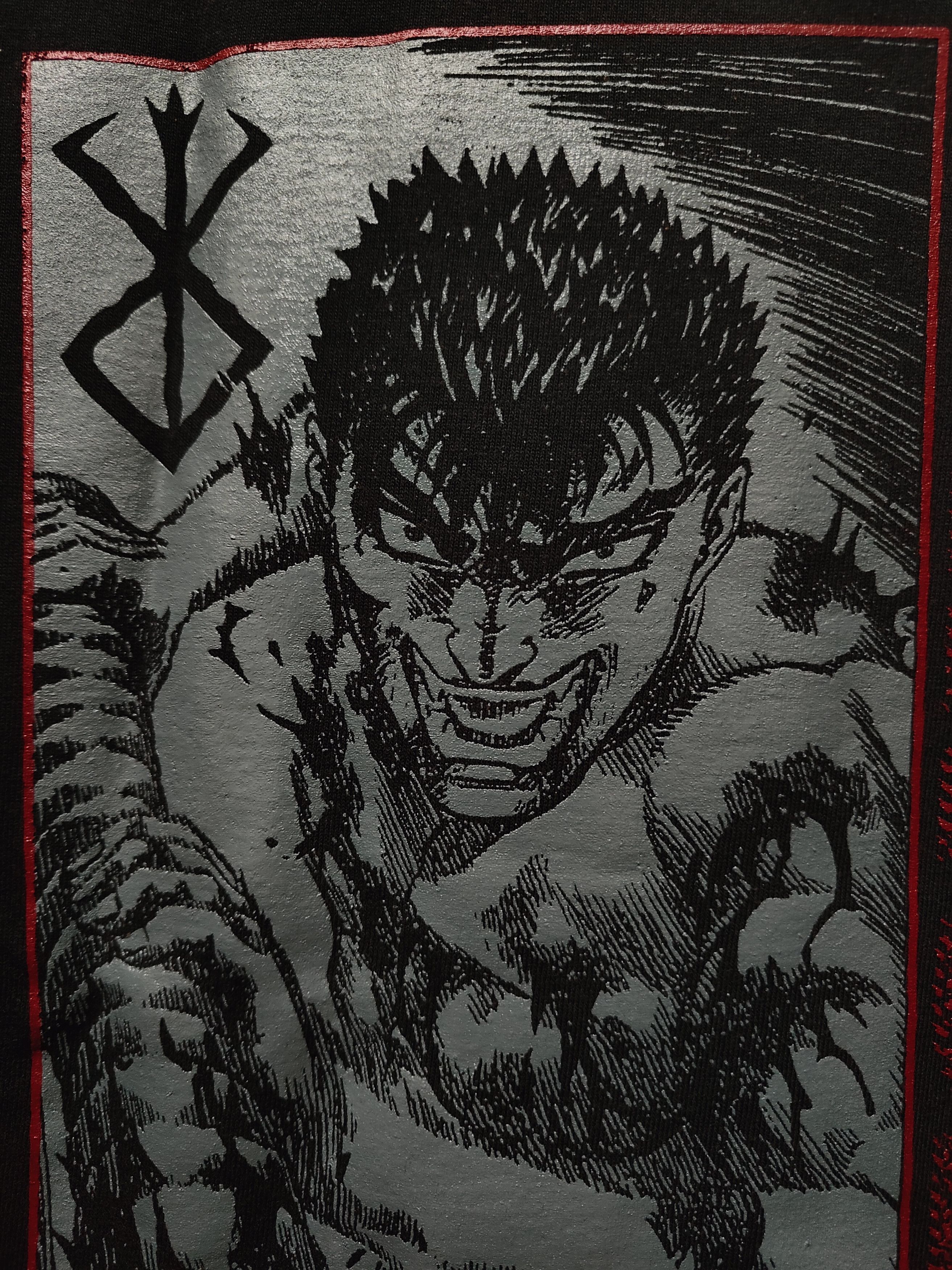 Anime Berserk Guts Rage T-shirt Size US XL / EU 56 / 4 - 3 Thumbnail