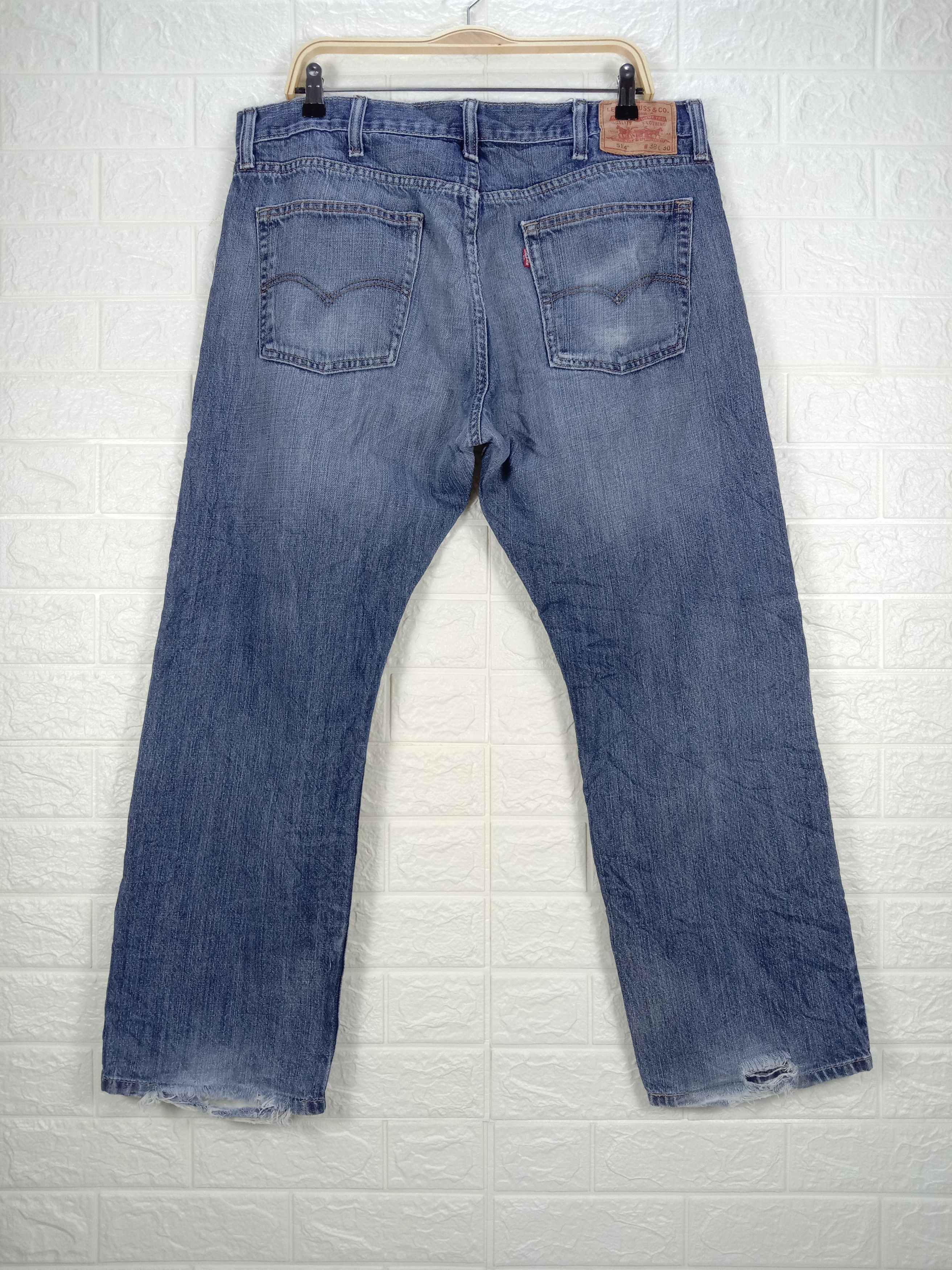 Levi's Vintage Levi's 514 Jeans Blue Wash Straight Fit Denim Size US 38 / EU 54 - 5 Thumbnail