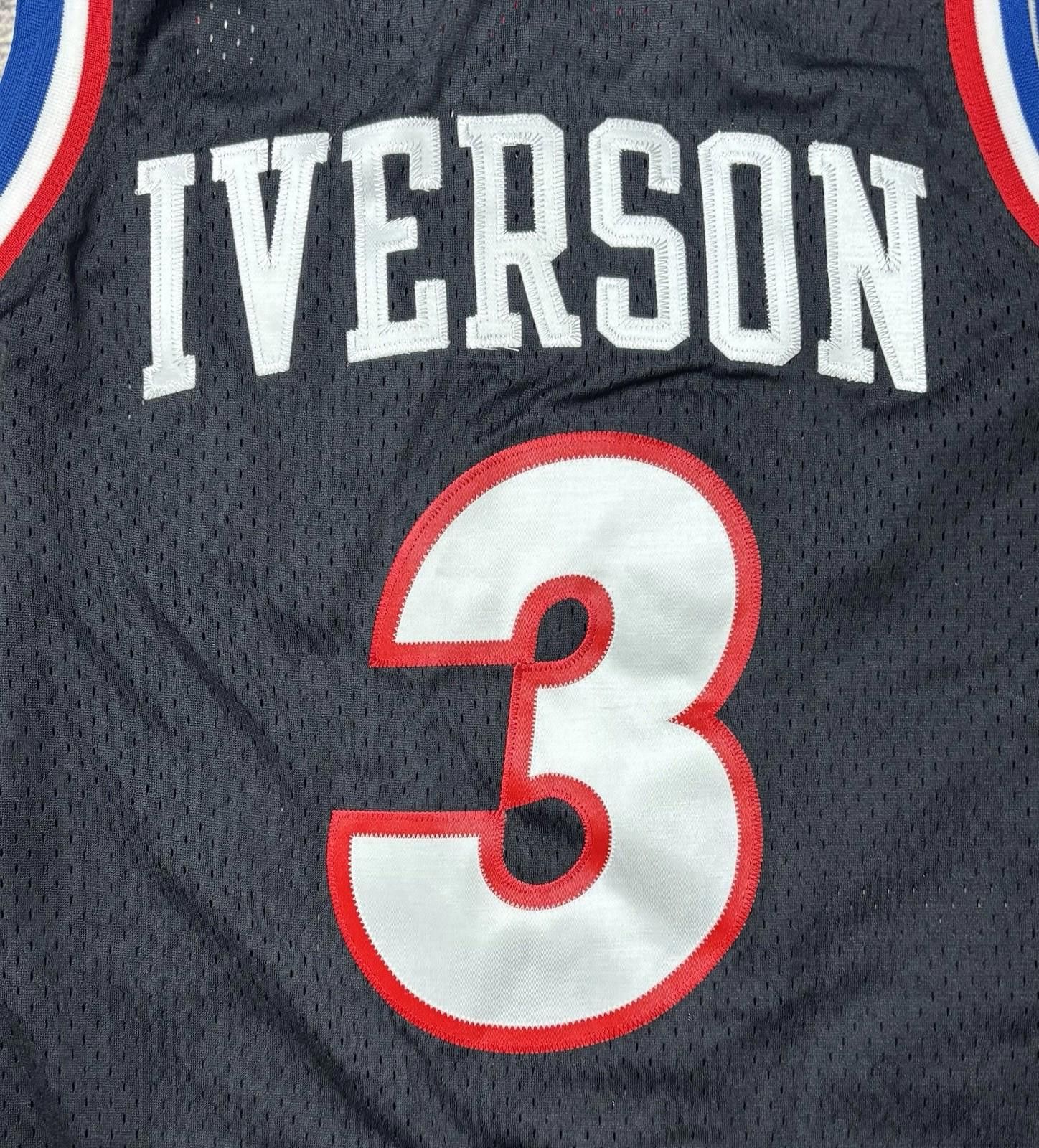 Nike Philidelphia Sixers Allen Iverson Jersey #3 Nike Boys M 2002 Size ONE SIZE - 8 Thumbnail