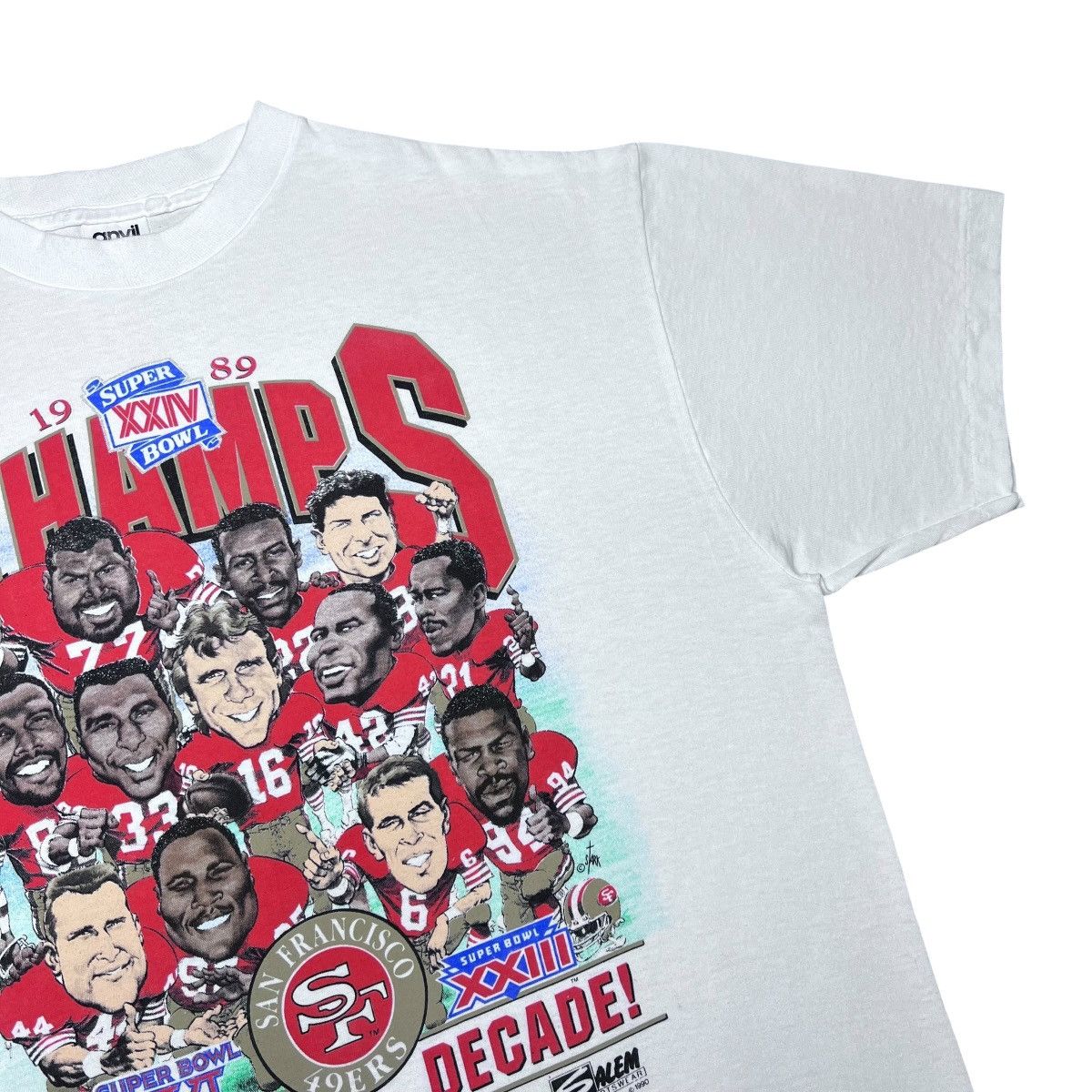 Salem Sportswear 1989 NFL San Francisco 49ers Caricature Salem Sportswear Tee Size US XL / EU 56 / 4 - 6 Thumbnail