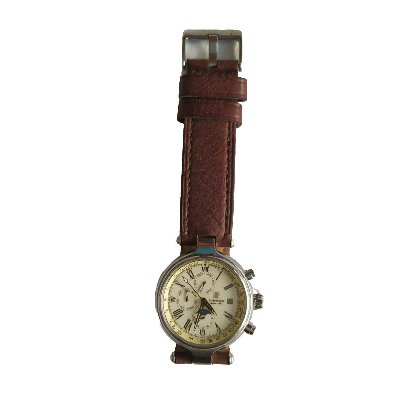 The Unbranded Brand Mens Steinhausen Automatic Wrist Watch F1653 Chronograph Size ONE SIZE - 3 Thumbnail