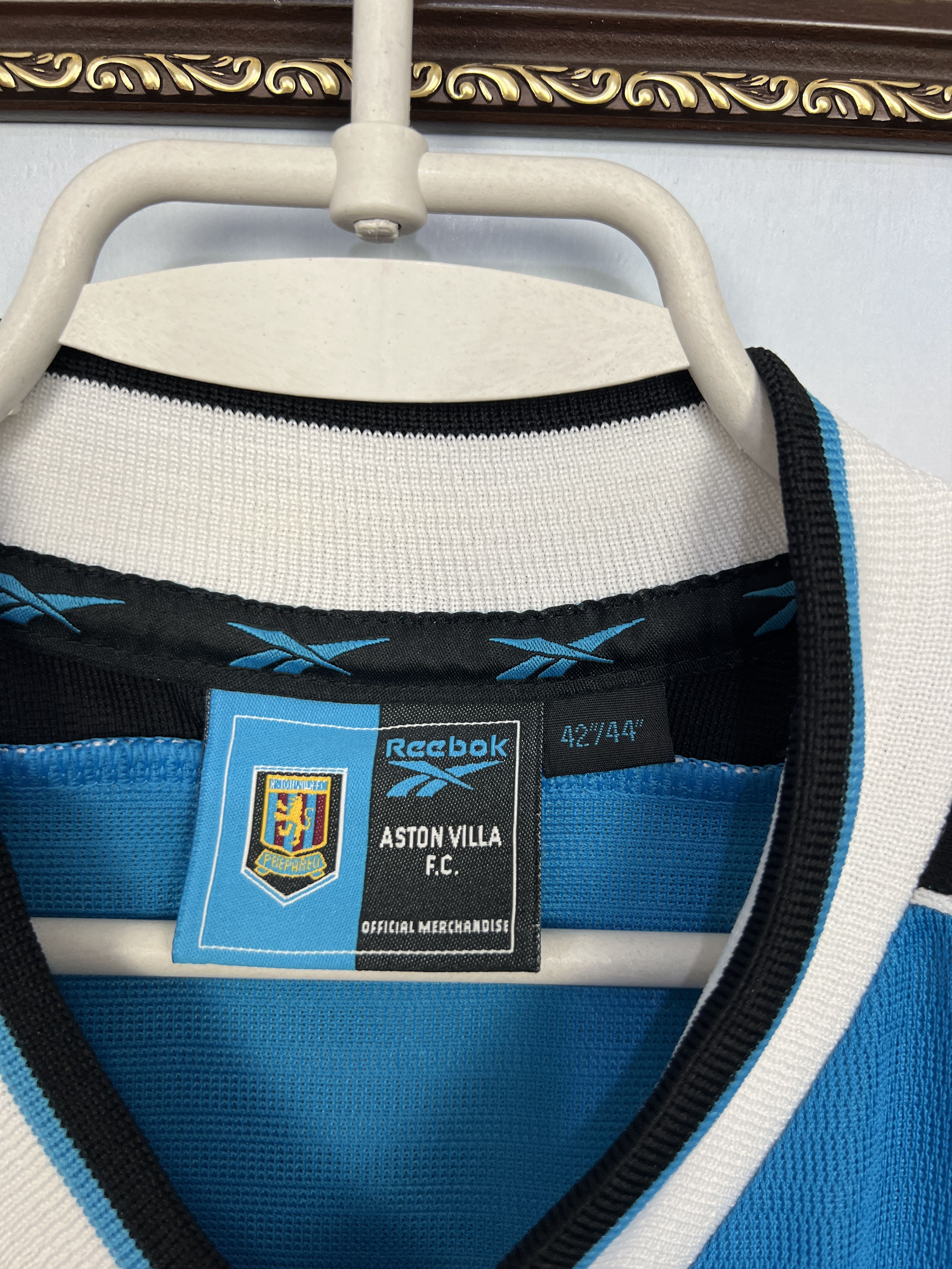 Reebok Aston Villa Away football shirt 1998 Soccer Reebok Jersey Size US L / EU 52-54 / 3 - 5 Thumbnail