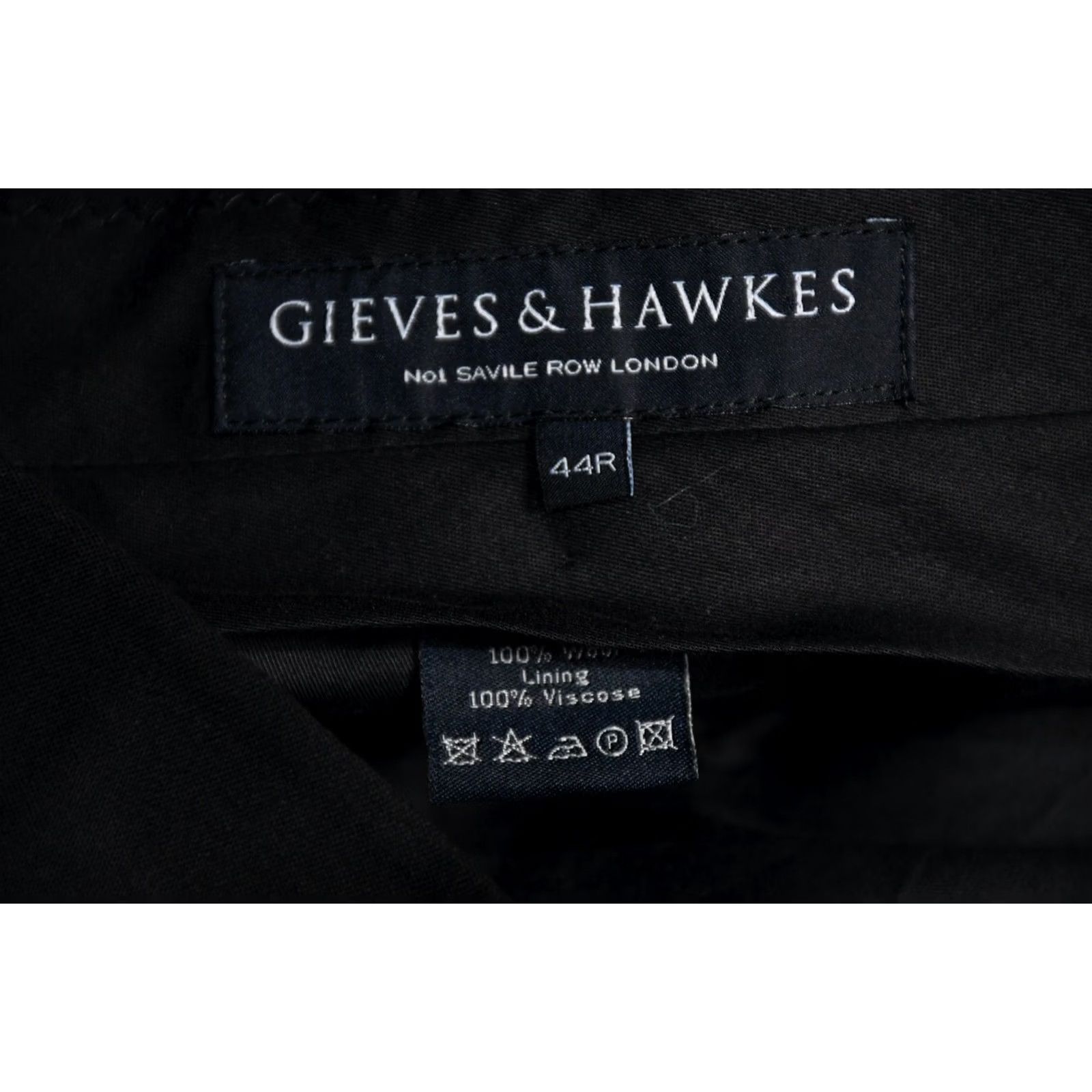 Gieves & Hawkes Gieves & Hawkes Wool Trousers with Stripes Men's 44R Black Wool Formal Pants Men 44R Vintage No (adjusted) Size US 44 / EU 60 - 5 Thumbnail