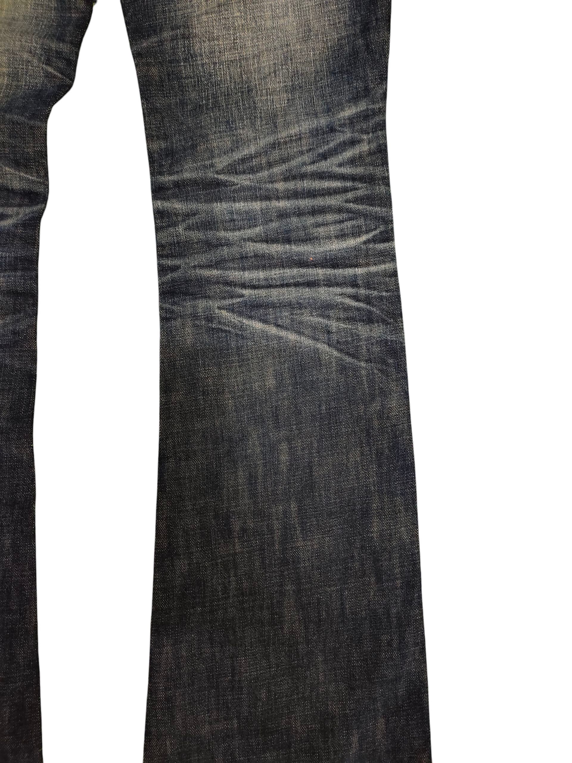 If Six Was Nine Flare Jeans Lolita Clawmark Distress Bootcut Low Rise Y2k Size US 26 / EU 42 - 4 Thumbnail