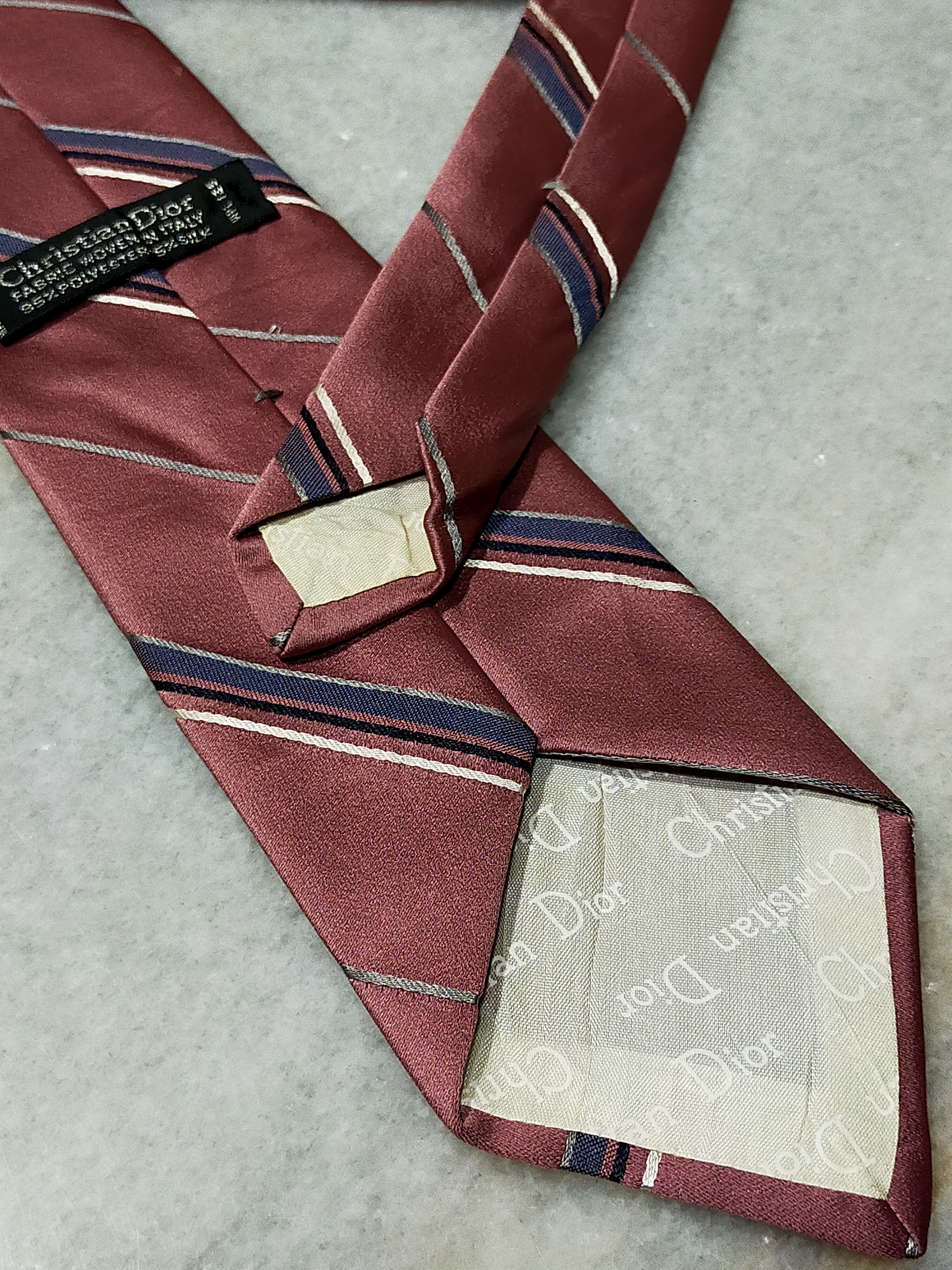 Christian Dior Monsieur × Designer CHRISTIAN DIOR MONSIEUR LUXURY PEACH SILK TIE Size ONE SIZE - 5 Thumbnail