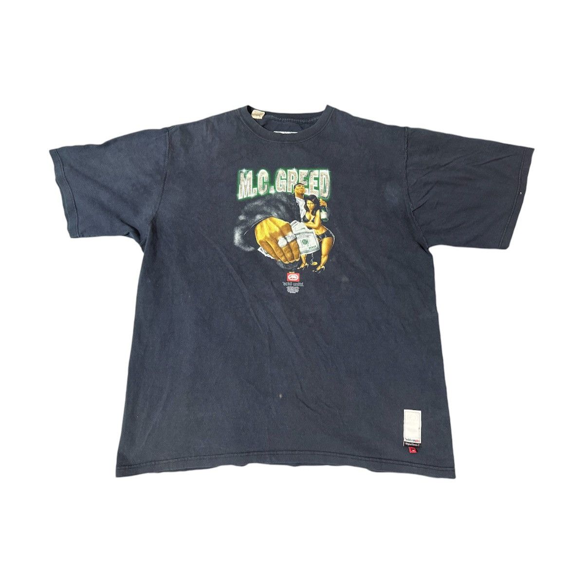 Ecko Unltd. Vintage 00s Ecko Unltd. MC Greed T Shirt Size US XL / EU 56 / 4 - 1 Thumbnail