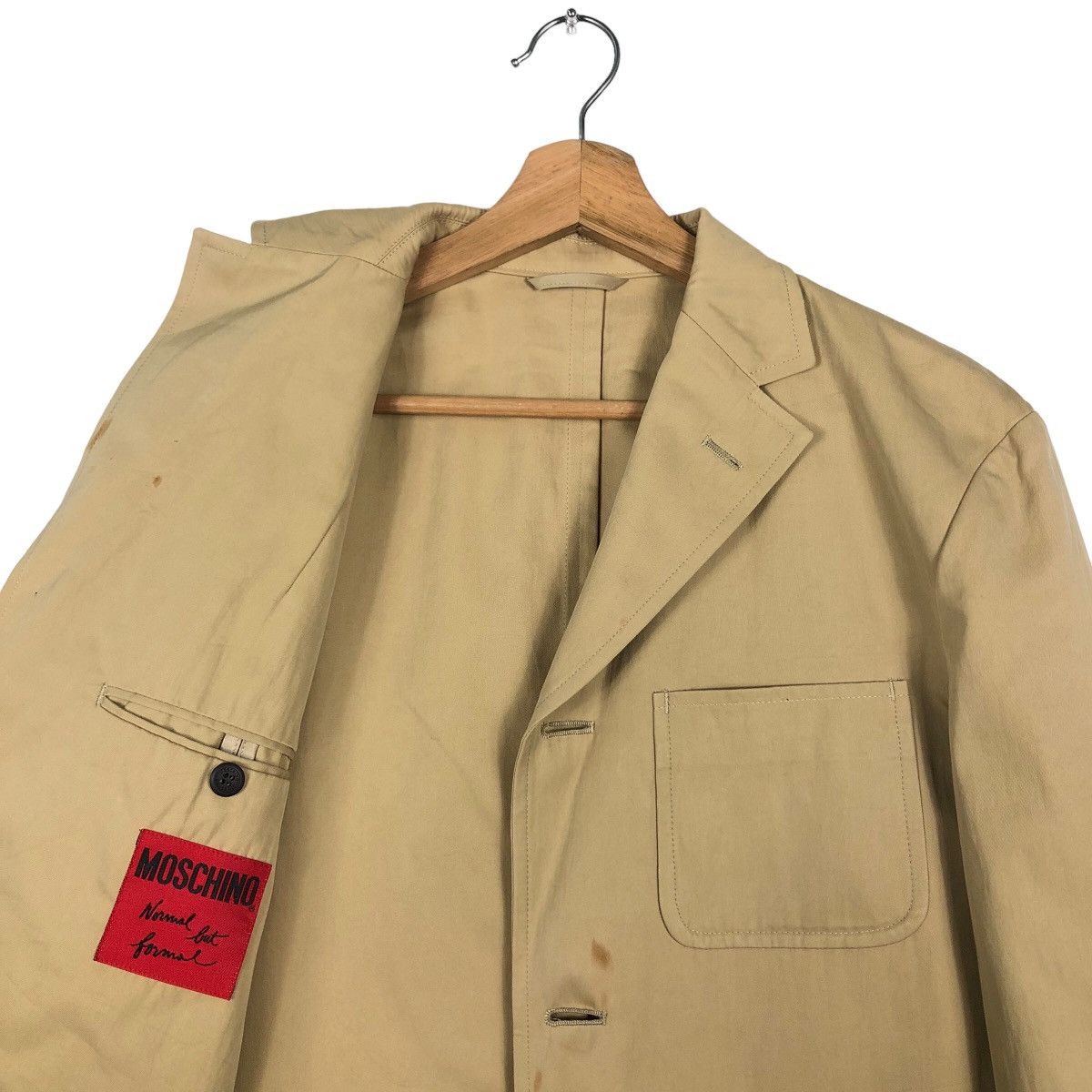 Moschino 🔥Rich Brown - Double Breast Coats Jacket Size US M / EU 48-50 / 2 - 9 Thumbnail