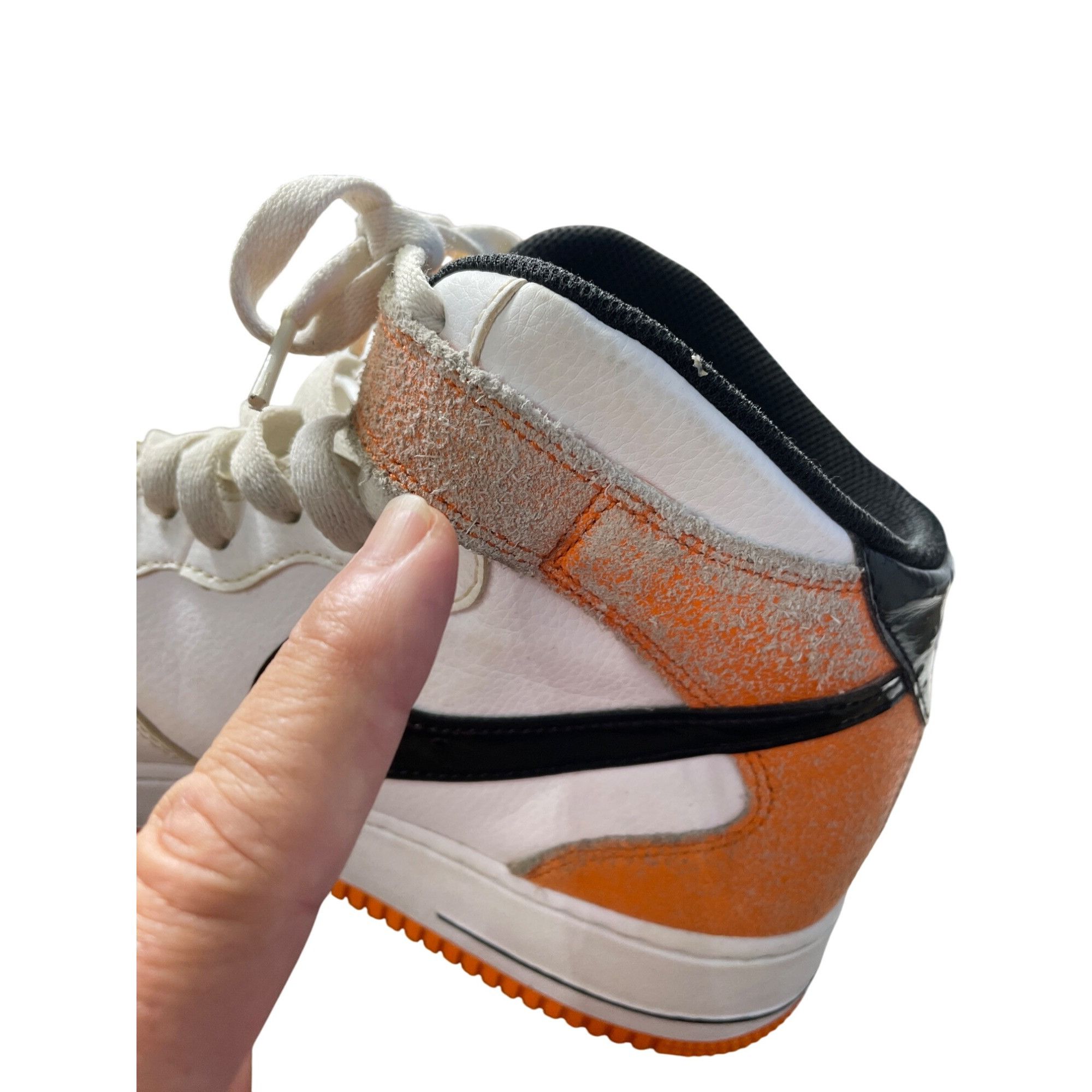 Nike Nike Air Force 1 Mid "I Got Next" Mens white orange Sneakers Size US 12 / EU 45 - 9 Thumbnail