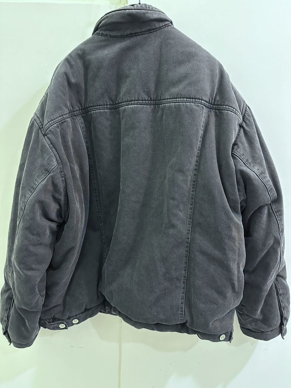 Balenciaga Balenciaga Padded Oversized Denim Jacket Size: 44 Size US S / EU 44-46 / 1 - 2 Thumbnail