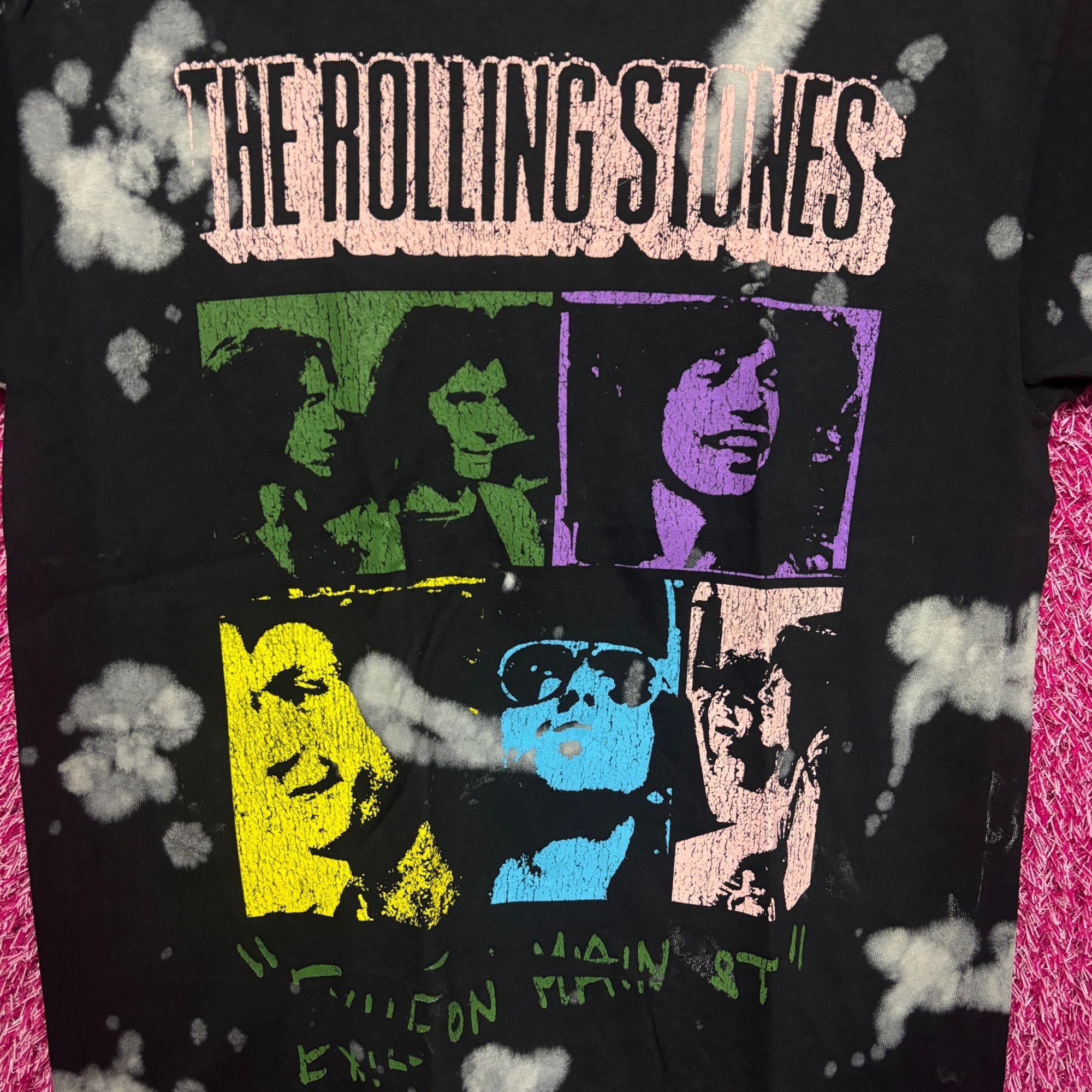 The Rolling Stones The Rolling Stones Exile on Main St Album Rock Bleach Dye M Size US M / EU 48-50 / 2 - 2 Thumbnail