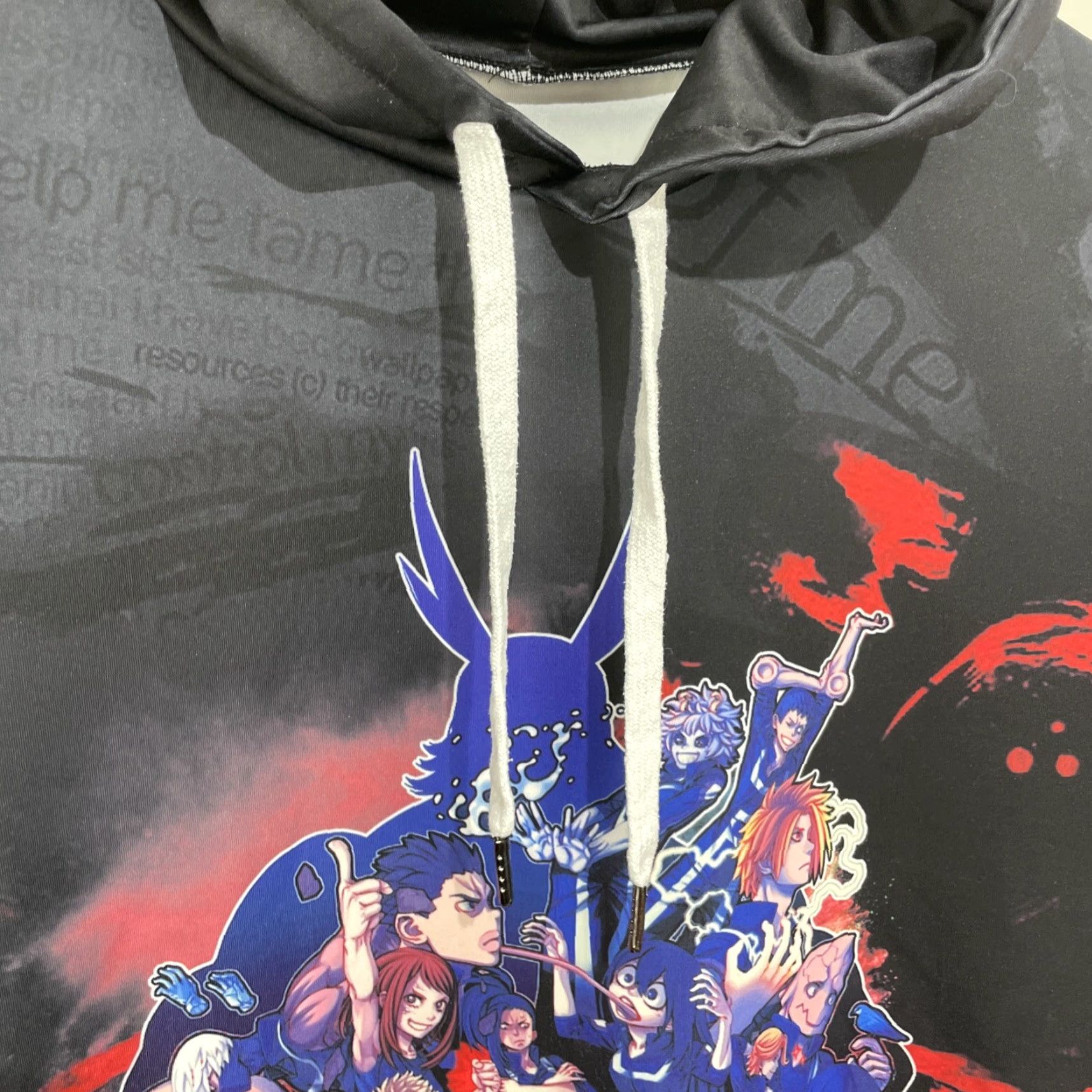 Vintage My Hero Academia Hoodie Shirt Mens Large Black Knit Stretch Pullover Graphic Print Hooded Logo Size US L / EU 52-54 / 3 - 4 Thumbnail