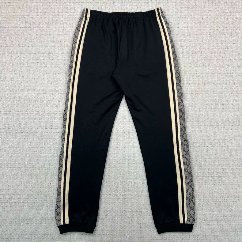 Gucci Gucci Size L Black side snake pattern logo sweatpants 2503- Size US 32 / EU 48 - 3 Thumbnail