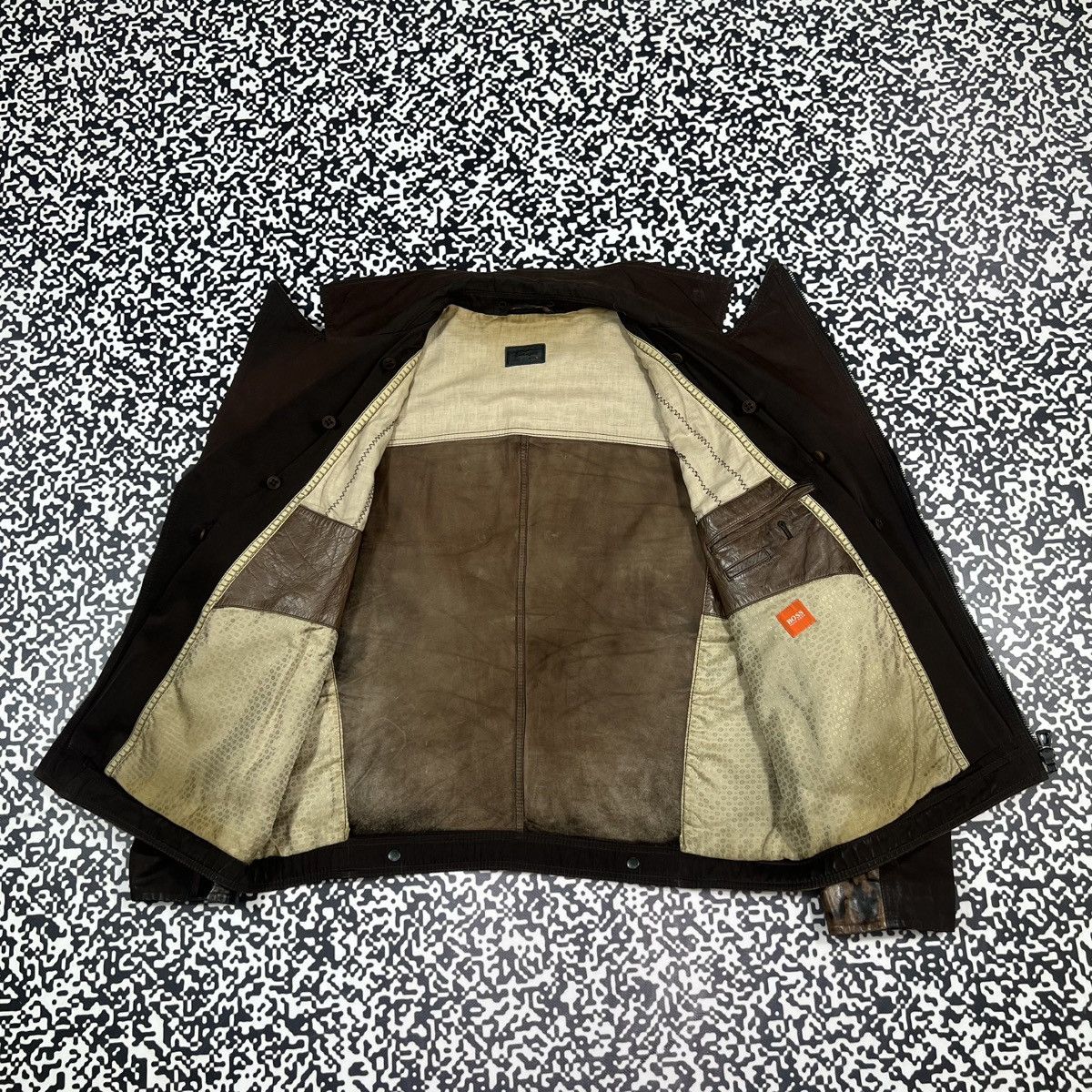 Hugo Boss HUGO BOSS Calfskin Leather Handcrafted Biker Jacket Rare Size US L / EU 52-54 / 3 - 12 Thumbnail