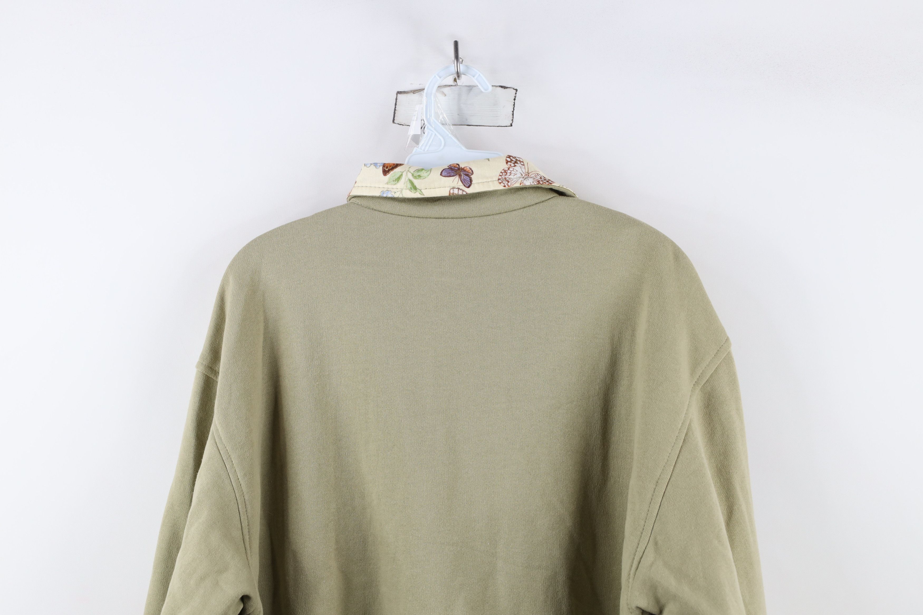 Vintage Deadstock Vintage 90s Streetwear Sweatshirt Jacket Shacket Size M / US 6-8 / IT 42-44 - 13 Thumbnail