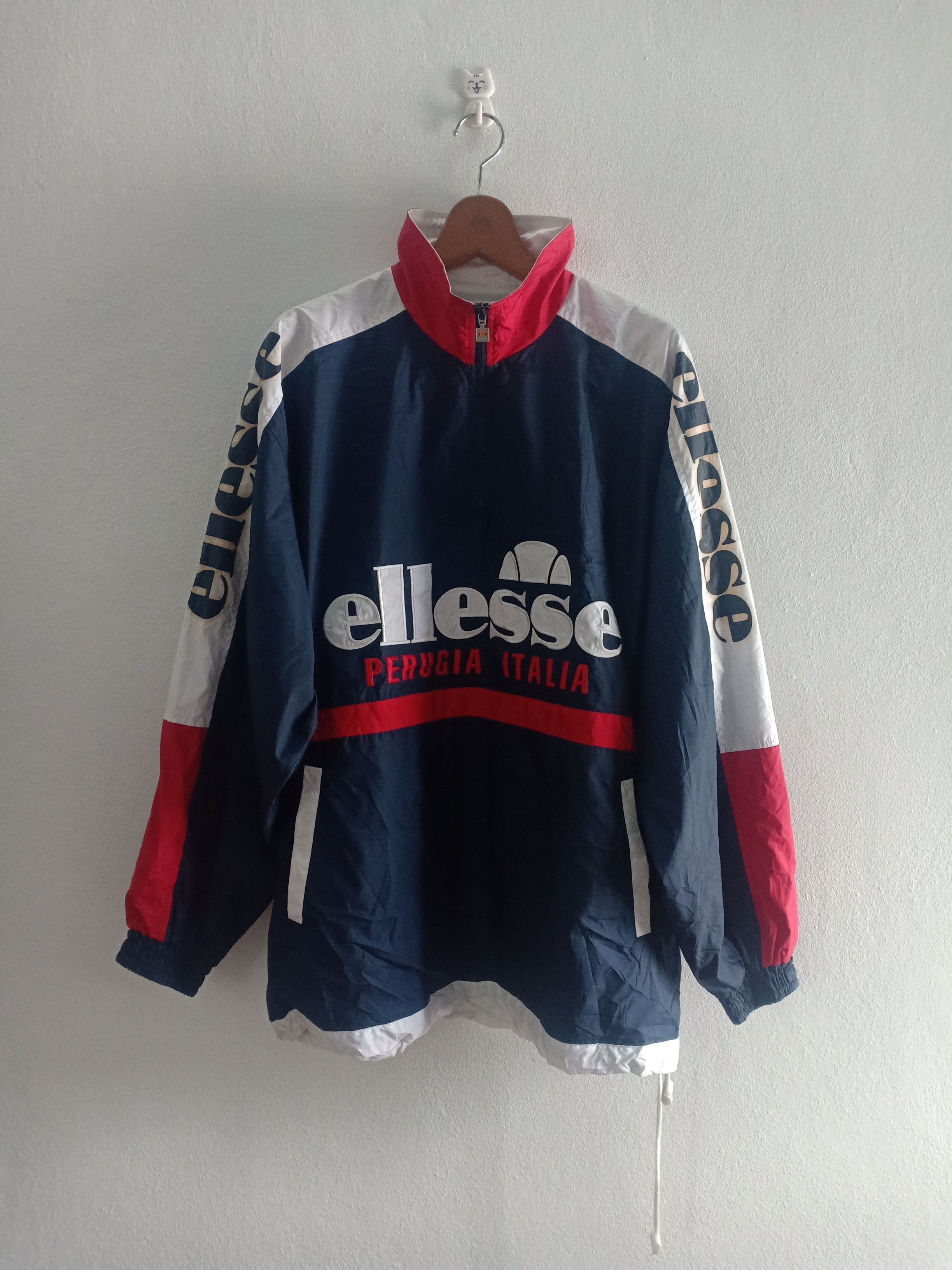 Ellesse ELLESSE big script logo windbreaker Size US L / EU 52-54 / 3 - 1 Thumbnail